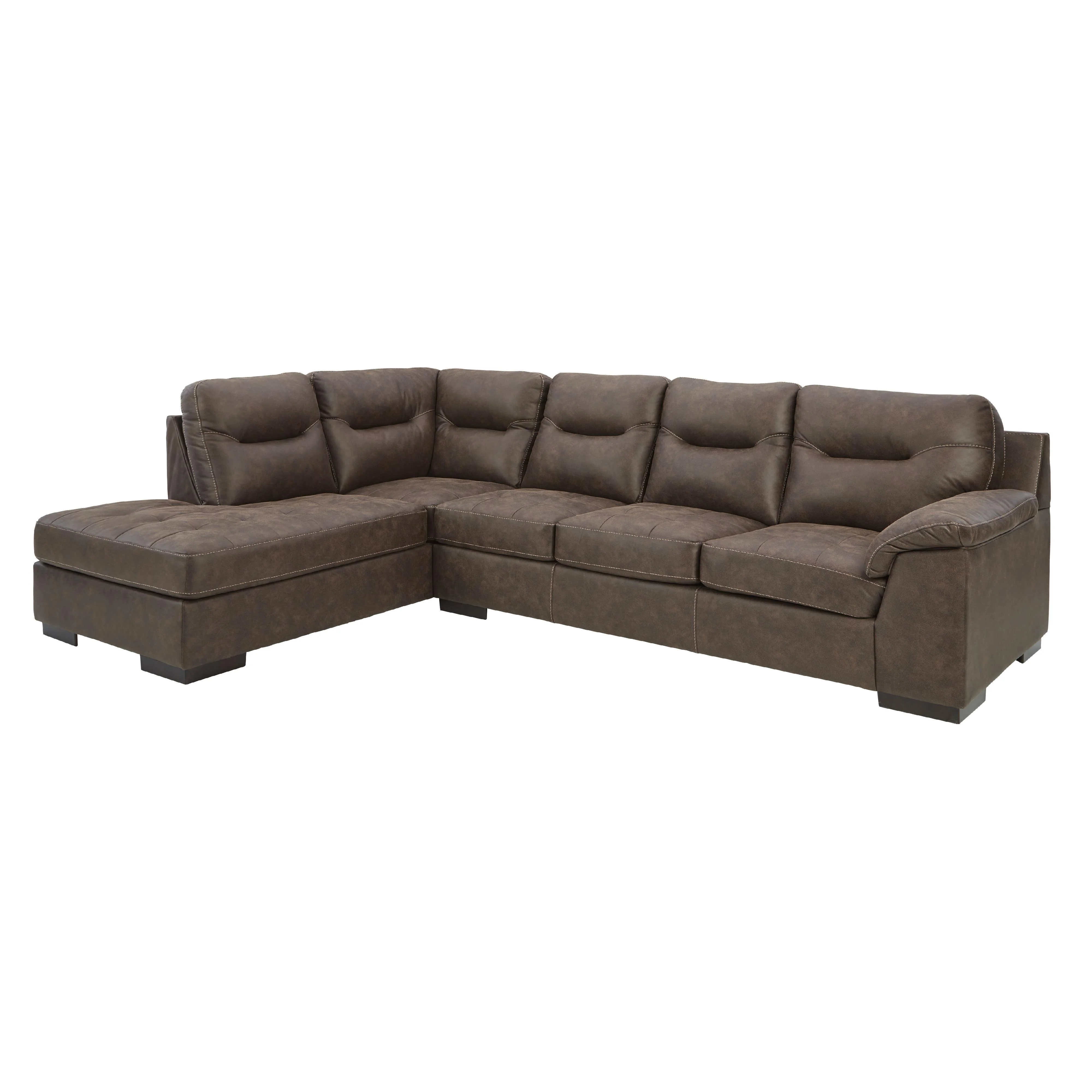 6200267 Signature Design by Ashley Maderla Leather Look RAF Sofa