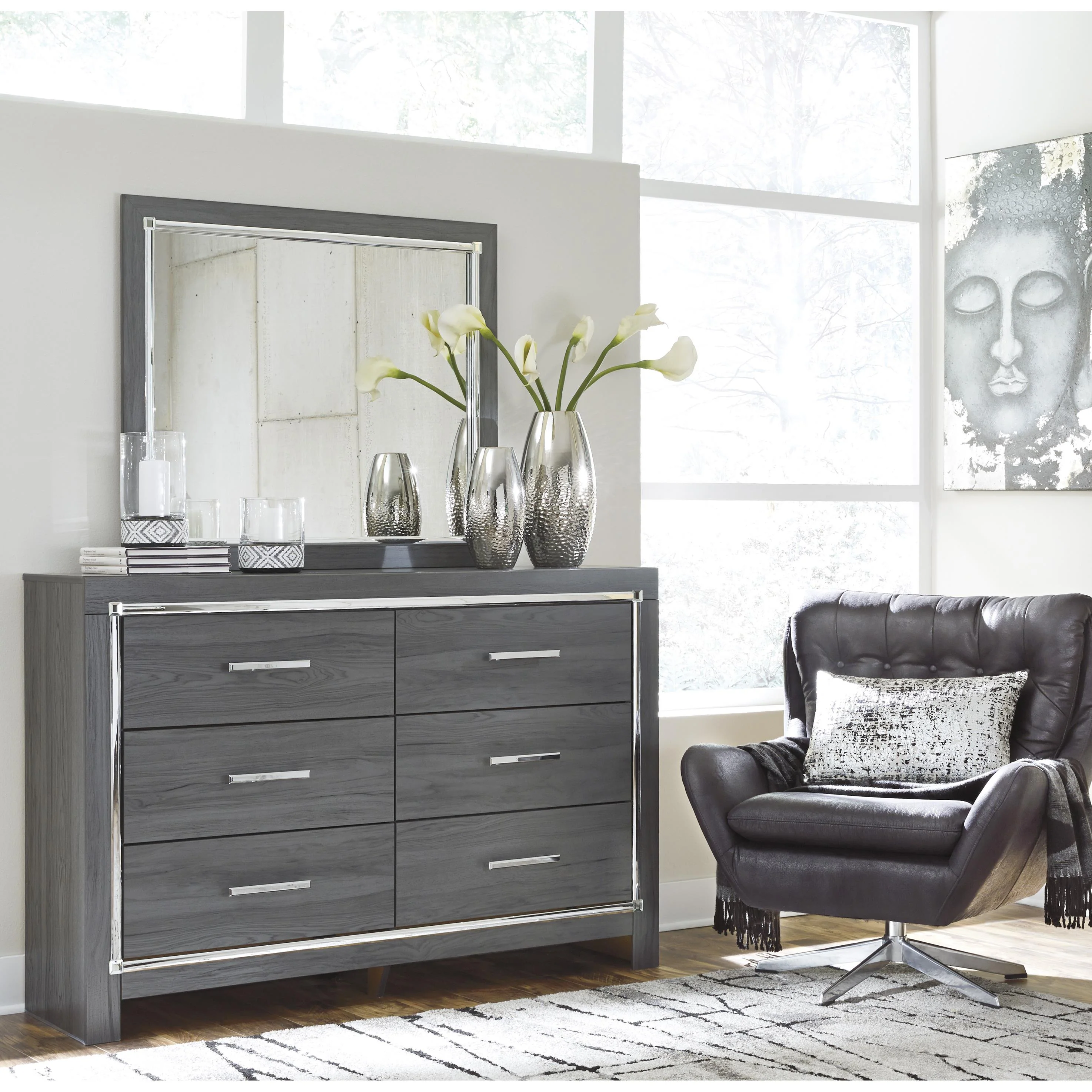 Signature Design by Ashley Lodanna B214B1 Dresser and Mirror - Image 2