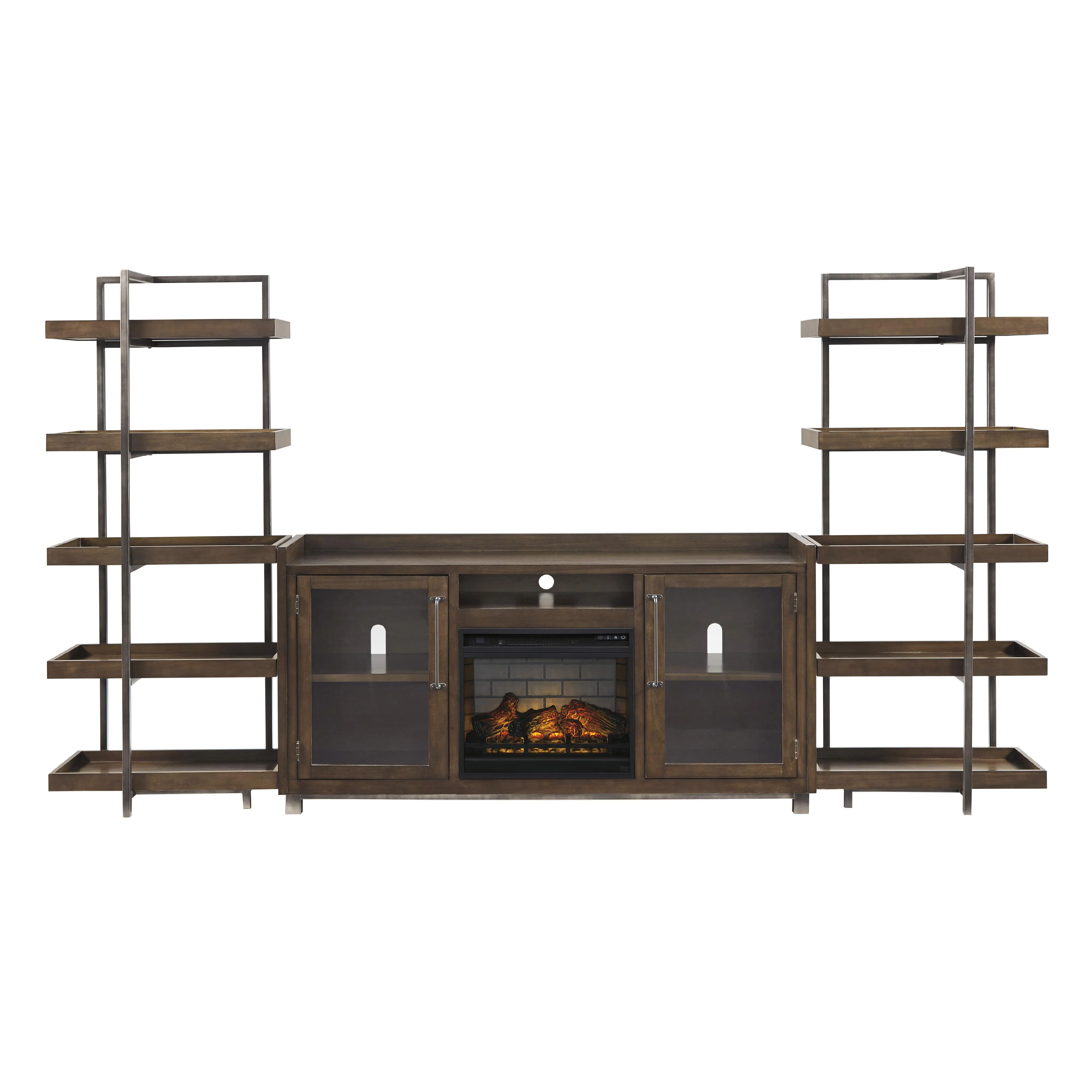 Signature Design by Ashley Starmore W633W6 3 pc Wall Unit with Electric Fireplace - Image 2