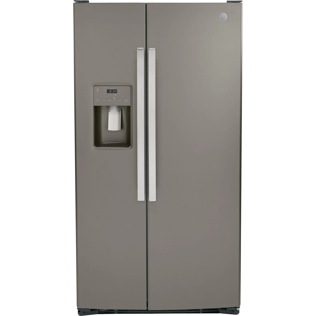 GE 36-inch, 25.3 cu. ft. Side-by-Side Refrigerator with Water and Ice Dispenser GSS25GMPES - Image 1