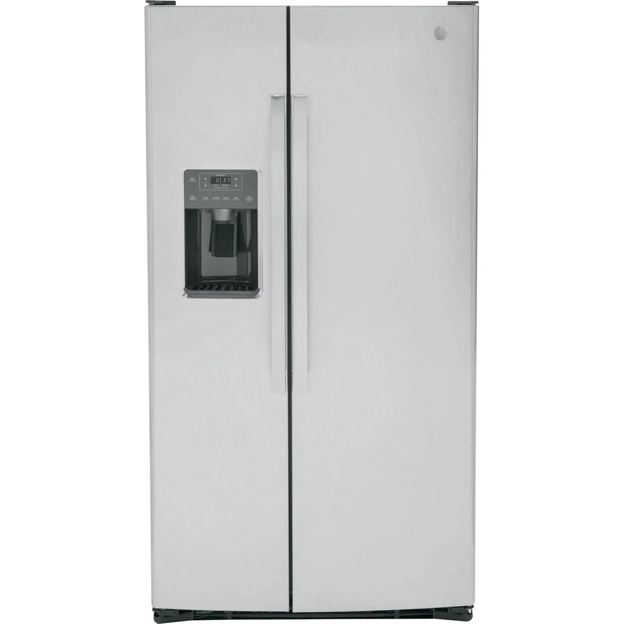 GE 36-inch, 25.3 cu. ft. Side-by-Side Refrigerator with Water and Ice Dispenser GSS25GYPFS - Image 1