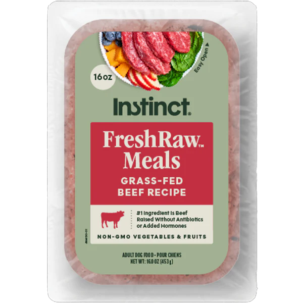 Instinct Dog FreshRaw Meals Grass-Fed Beef 16oz - Image 1