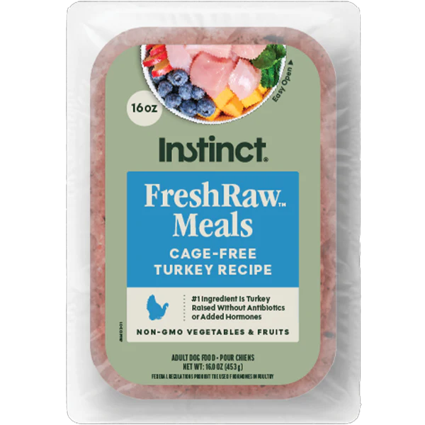 Instinct Dog FreshRaw Meals Cage-Free Turkey 16oz - Image 1