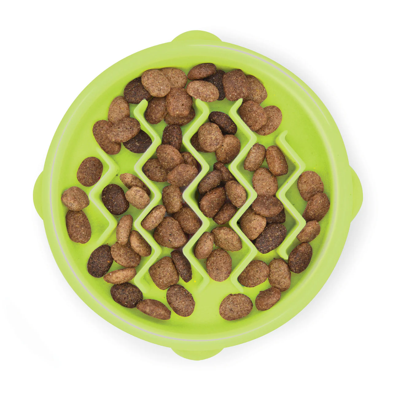 Outward Hound Kitty Slow Feeder Cat Bowl, Green - Image 1