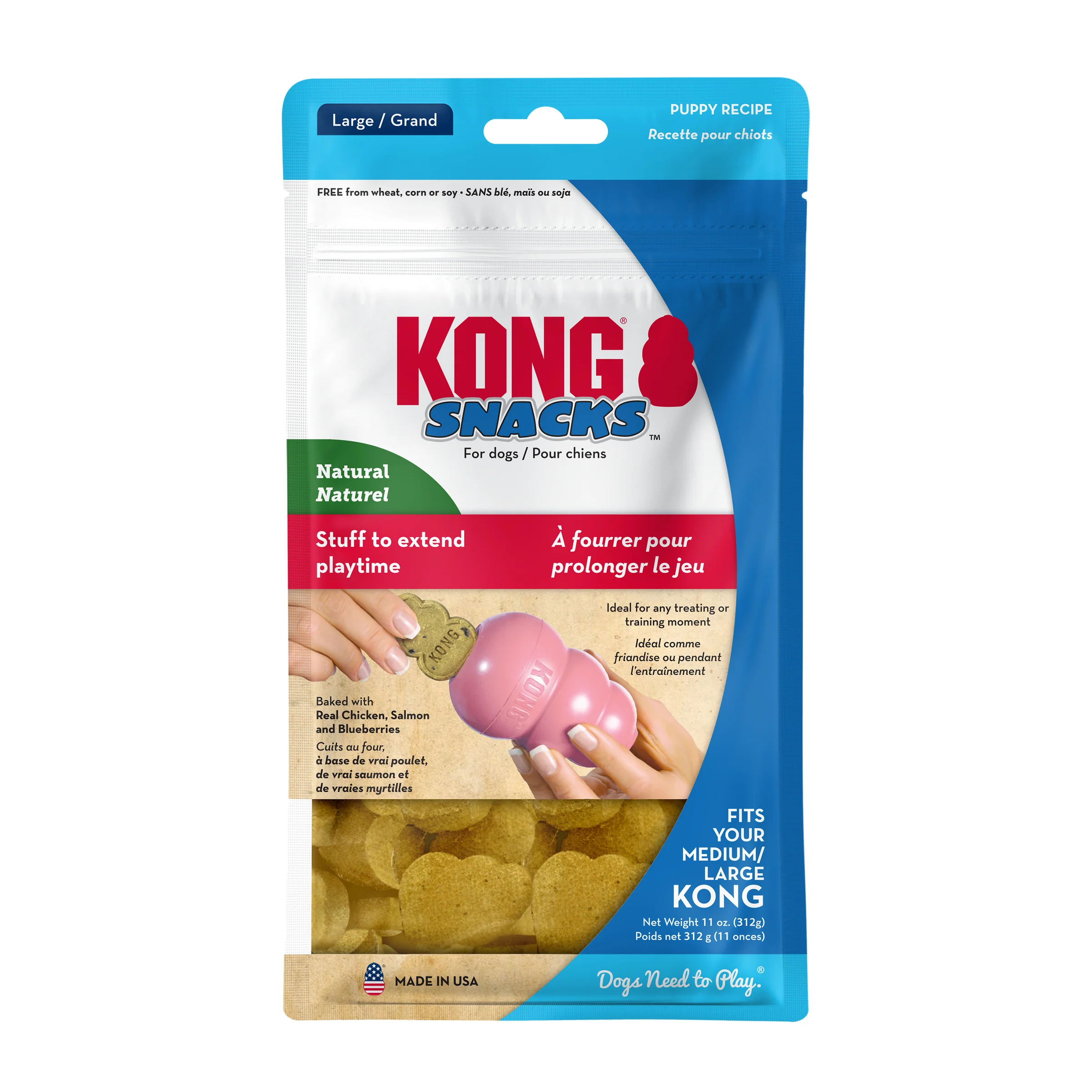 Kong Dog Treat Snacks Puppy Medium - Image 1