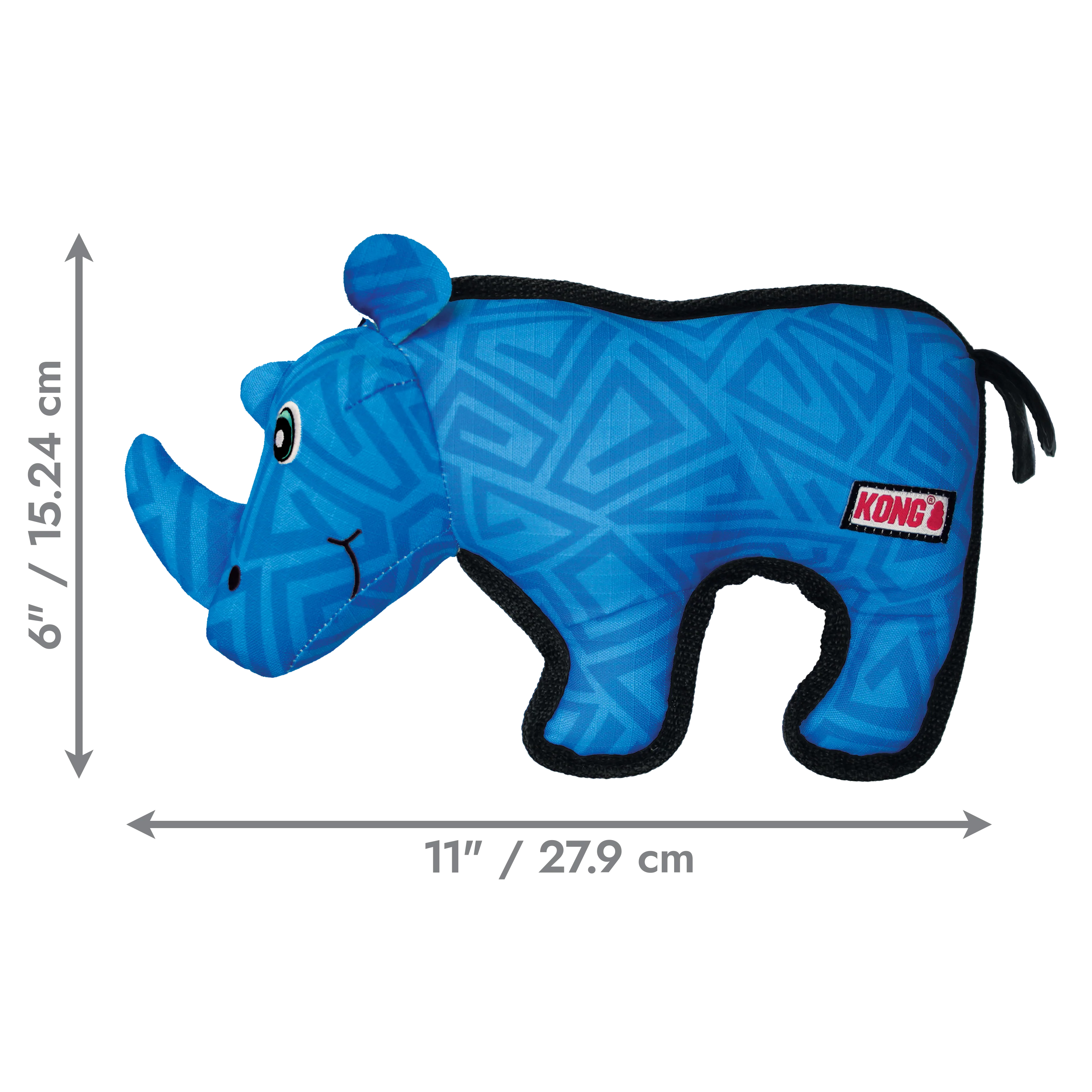 Kong Dog Toy Ballistic Rhino Medium - Image 1