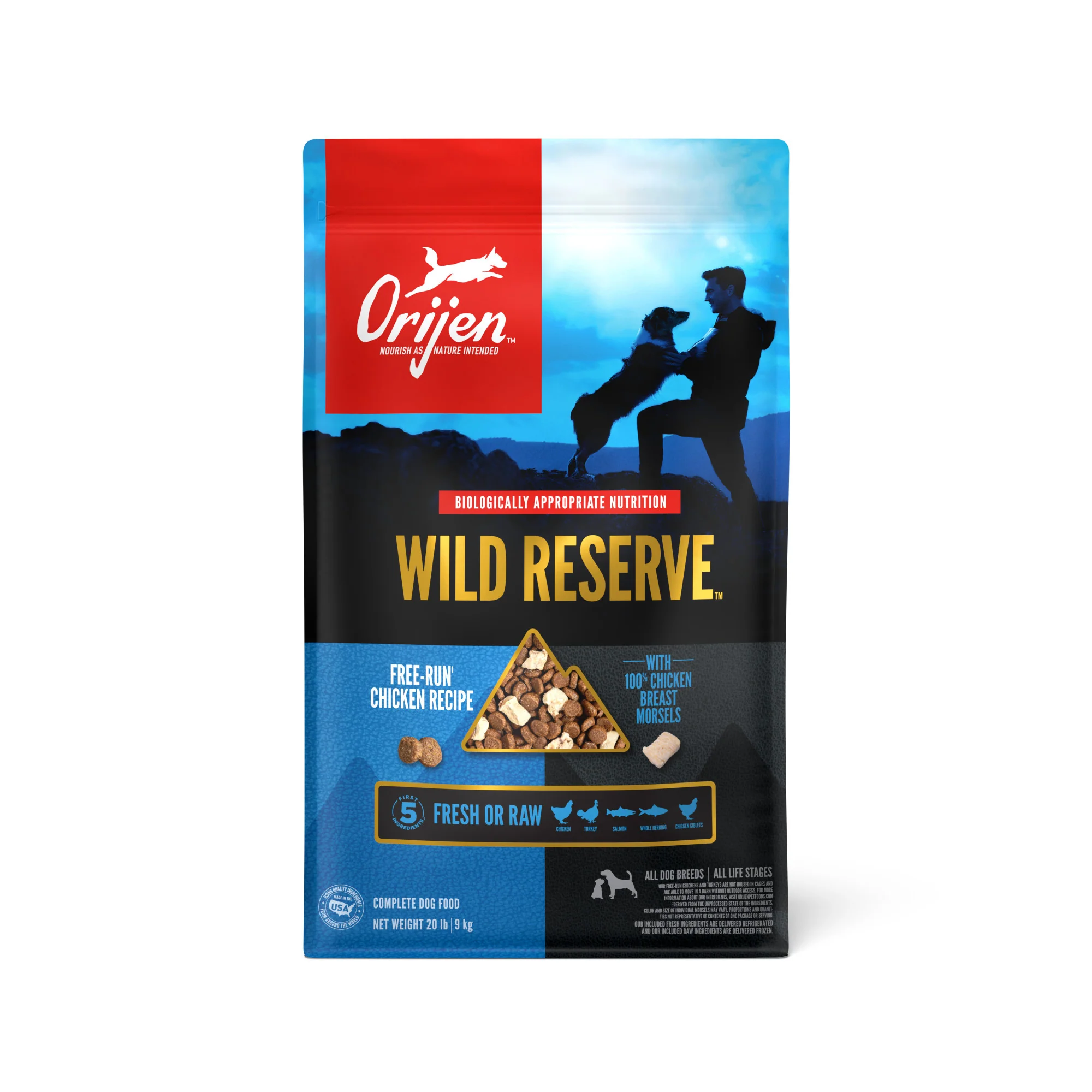 Orijen Dry Dog Food Wild Reserve Free-Run Chicken Recipe 20lb - Image 1