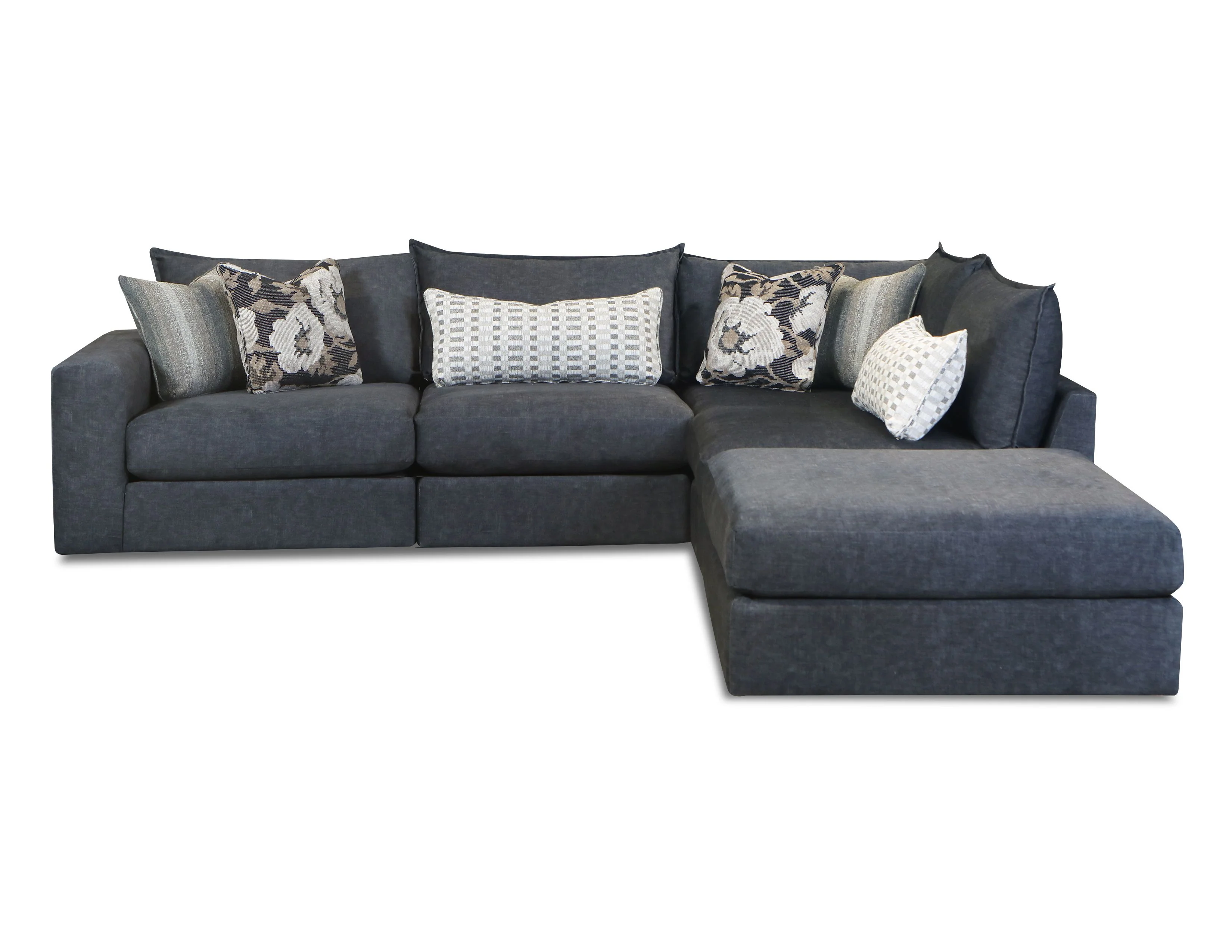 Argo Ash 7004-03/15/15/19KP/19KP FUSION Sectional Ottoman/ Corner/ Corner/ Armless Chair/Armless Chair - Image 1