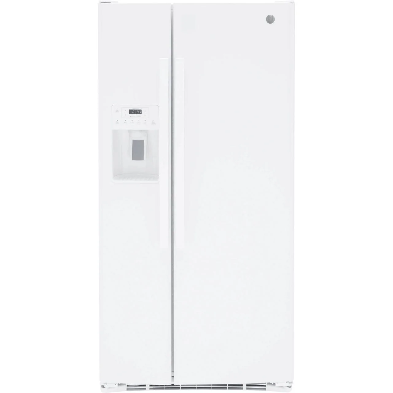 GE 33-inch, 23 cu. ft. Side-By-Side Refrigerator with Water and Ice Dispensing System GSS23GGPWW - Image 1