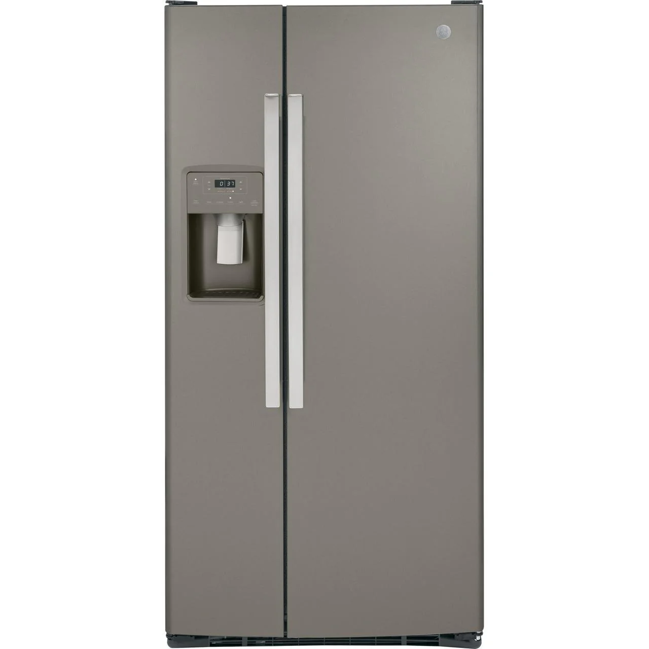GE 33-inch, 23 cu. ft. Side-By-Side Refrigerator with Water and Ice Dispensing System GSS23GMPES - Image 1