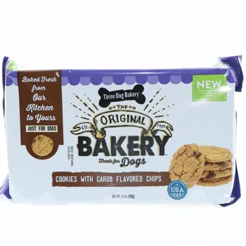 Three Dog Bakery Cookies for Dogs 13oz Carob - Image 1