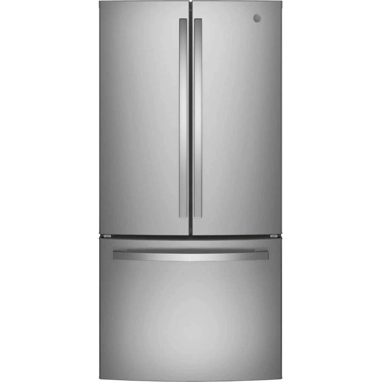 GE 33-inch, 18.6 cu. ft. Counter-Depth French-Door Refrigerator GWE19JYLFS - Image 1