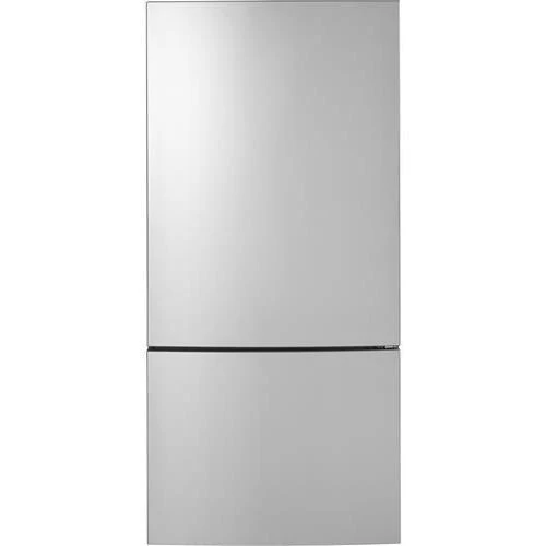 GE 32-inch, 17.7 cu.ft. Counter-Depth Bottom Freezer Refrigerator with LED Lighting GBE17HYRFS - Image 1