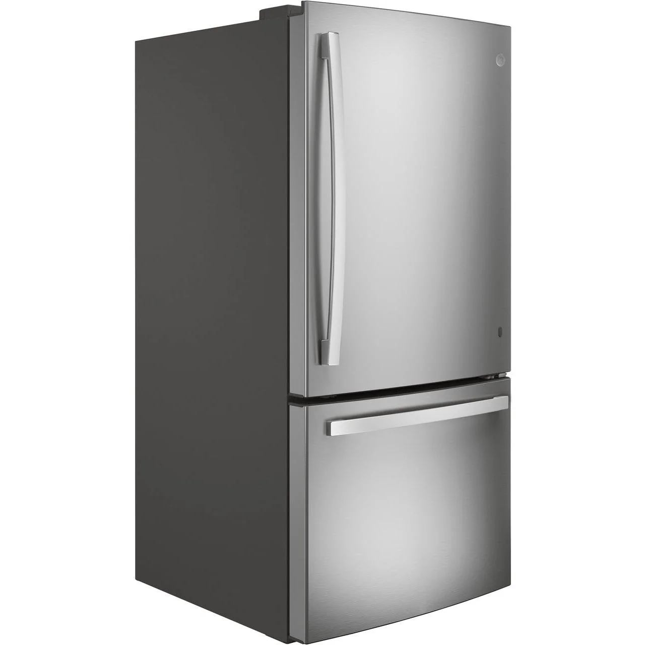 GE 33-inch, 24.8 cu.ft. Freestanding Bottom Freezer Refrigerator with Interior Ice Maker GDE25EYKFS - Image 2