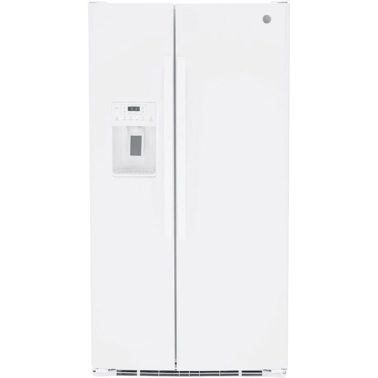 GE 36-inch 25.3 cu.ft. Freestanding Side-by-Side Refrigerator with LED Lighting GSE25GGPWW - Image 1
