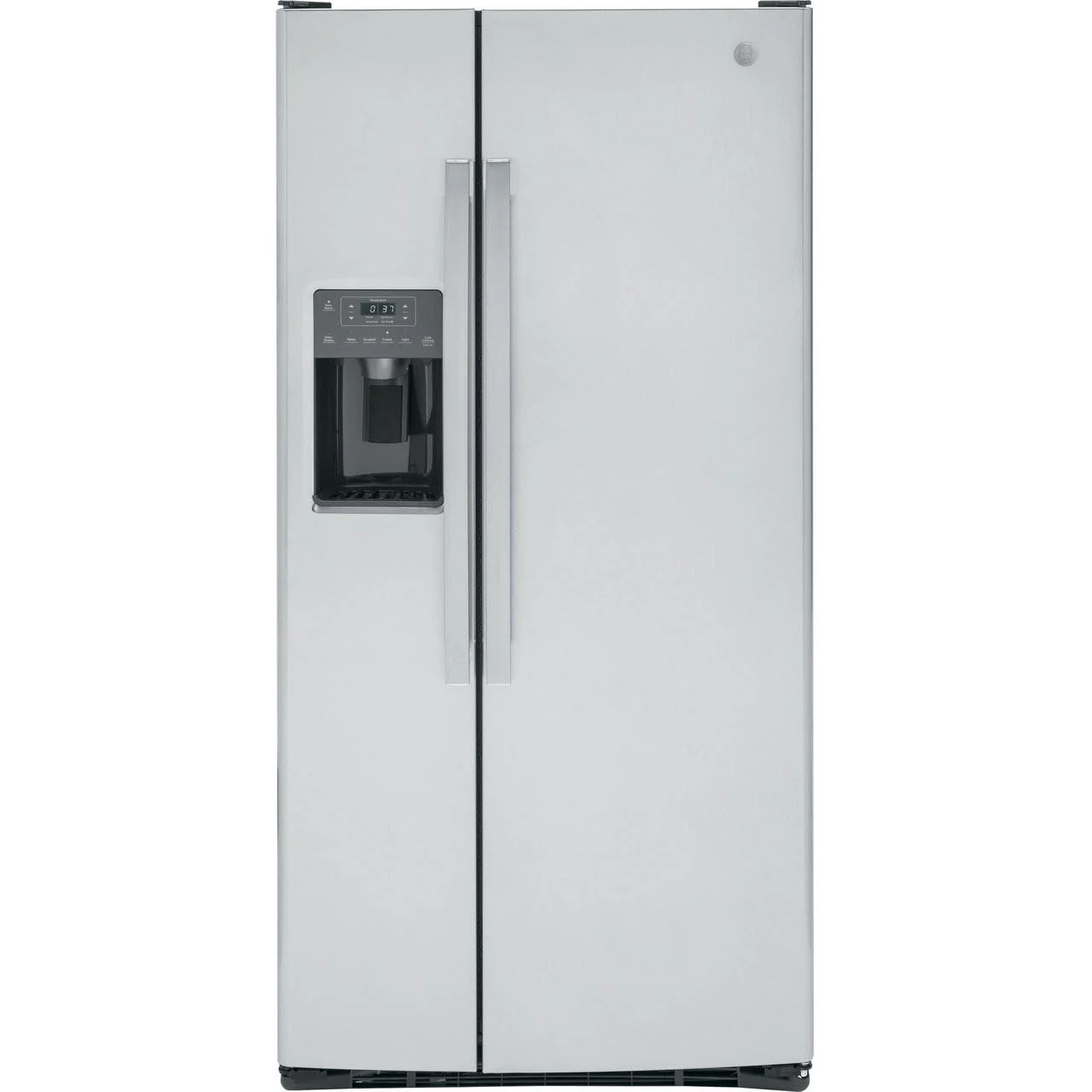 GE 33-inch 23 cu.ft. Freestanding Side-by-Side Refrigerator with LED Lighting GSE23GYPFS - Image 1