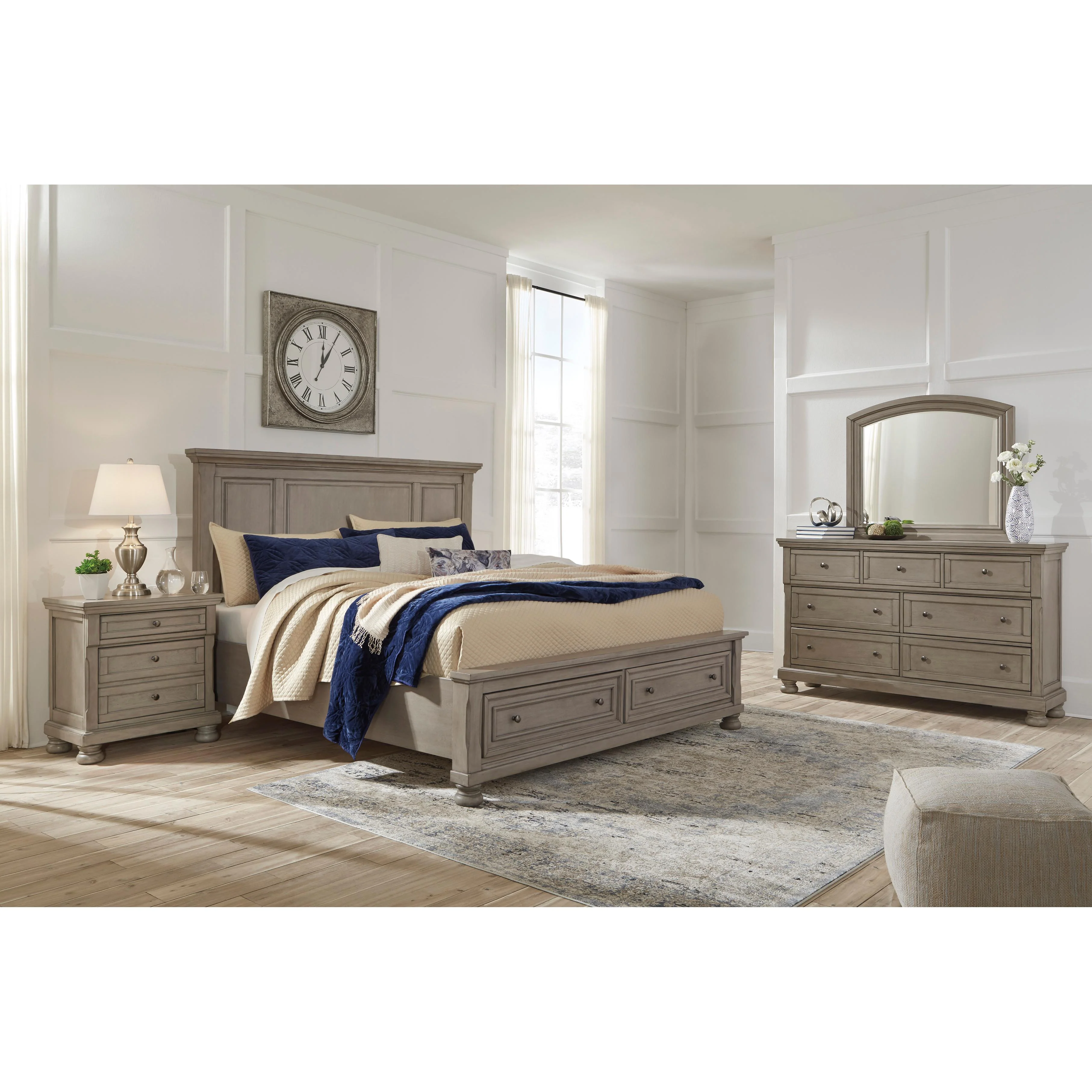 Signature Design by Ashley Lettner B733B31 Queen Panel Storage Bed - Image 3