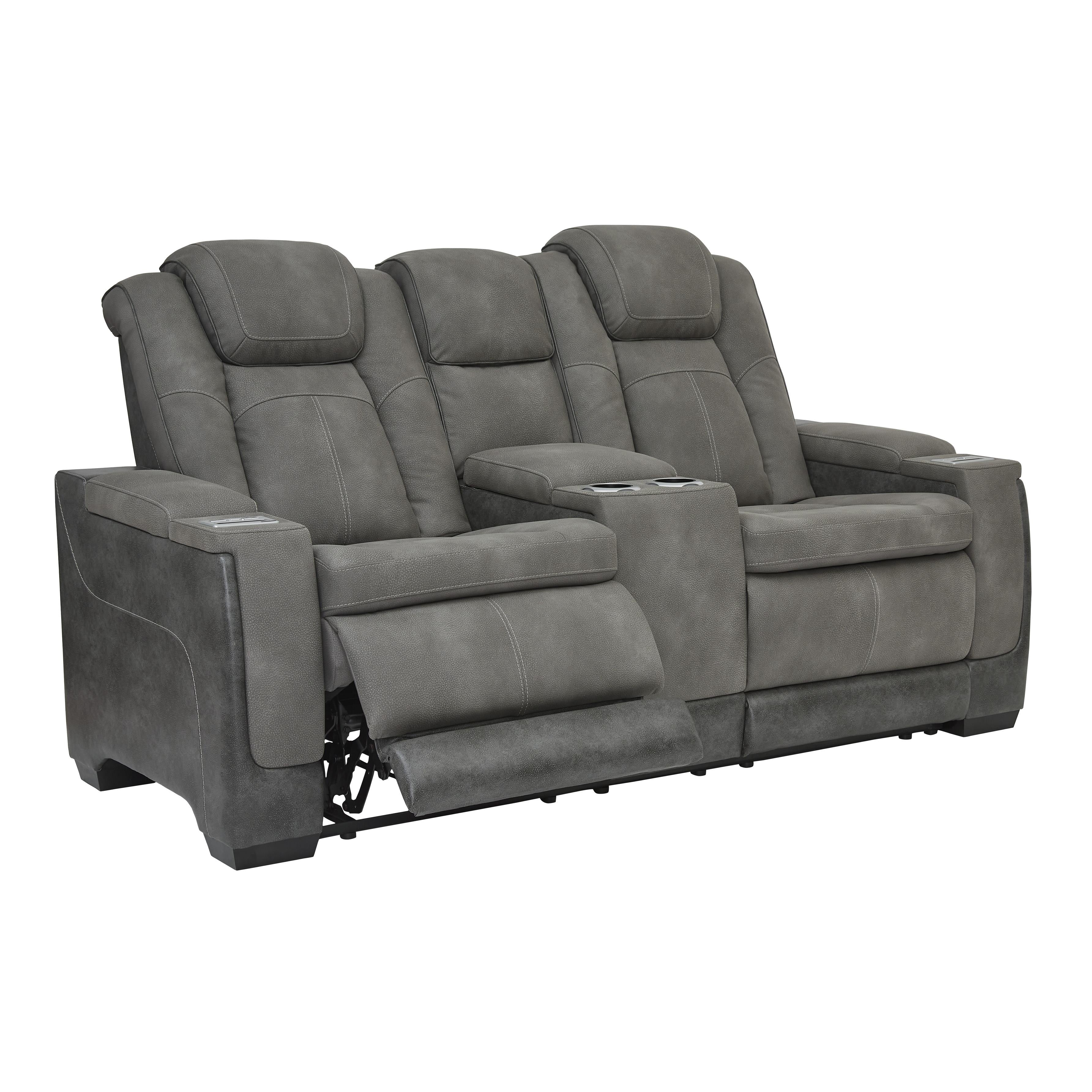 Signature Design by Ashley Next-Gen DuraPella 2200418 Power Reclining Loveseat with Console and Adjustable Headrest - Image 1