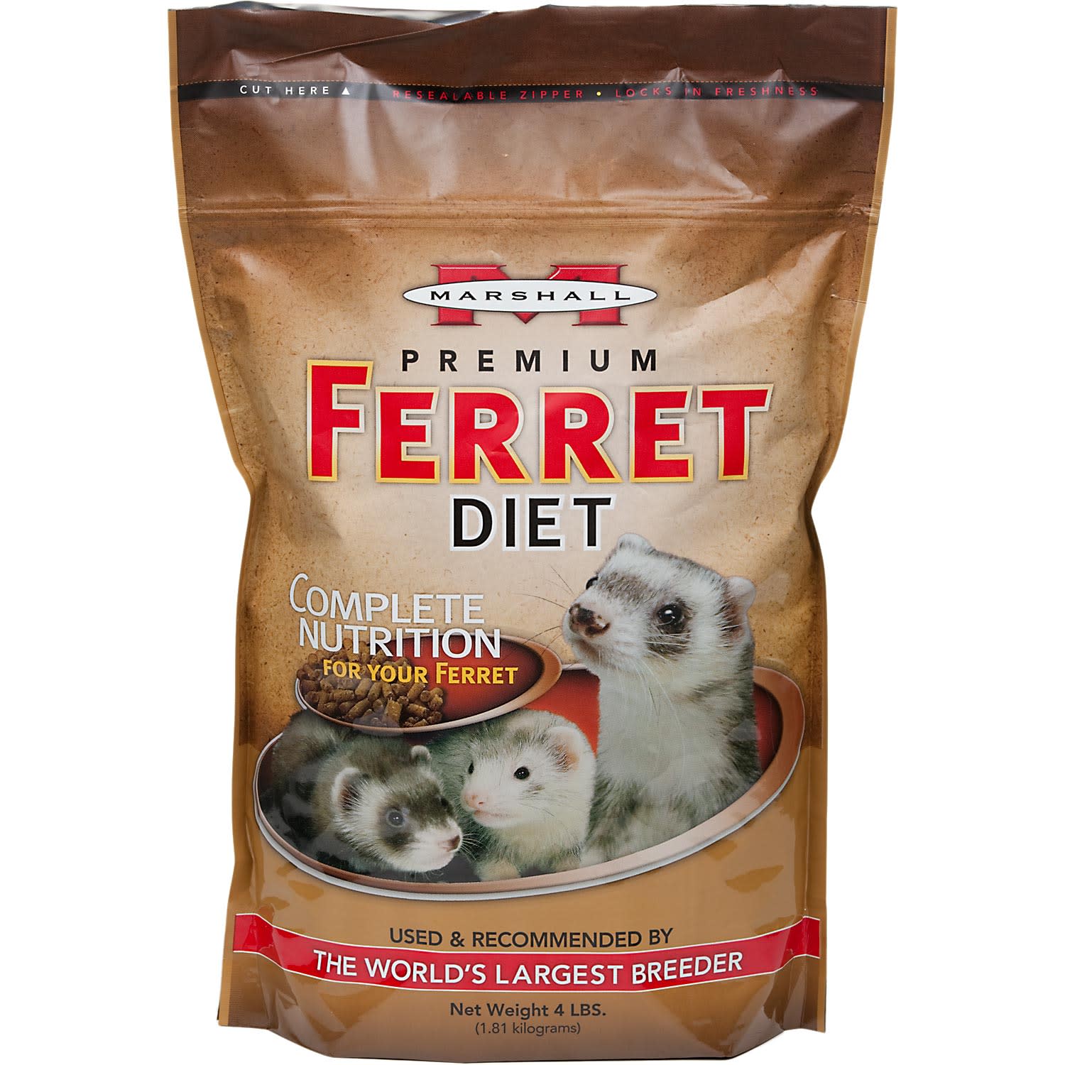 Marshall Pet Products Premium Ferret Food  4 Lb - Image 1