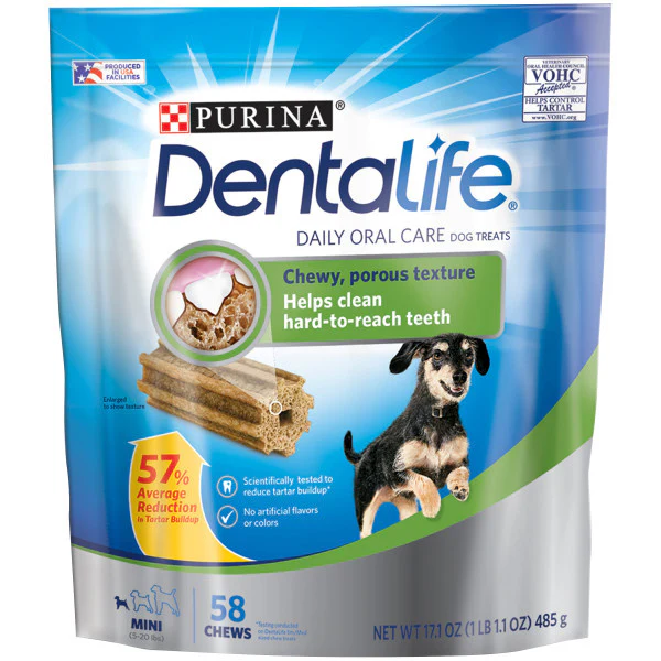 Purina DentaLife Made in USA Facilities Toy Breed Dog Dental Chews 58ct - Image 1
