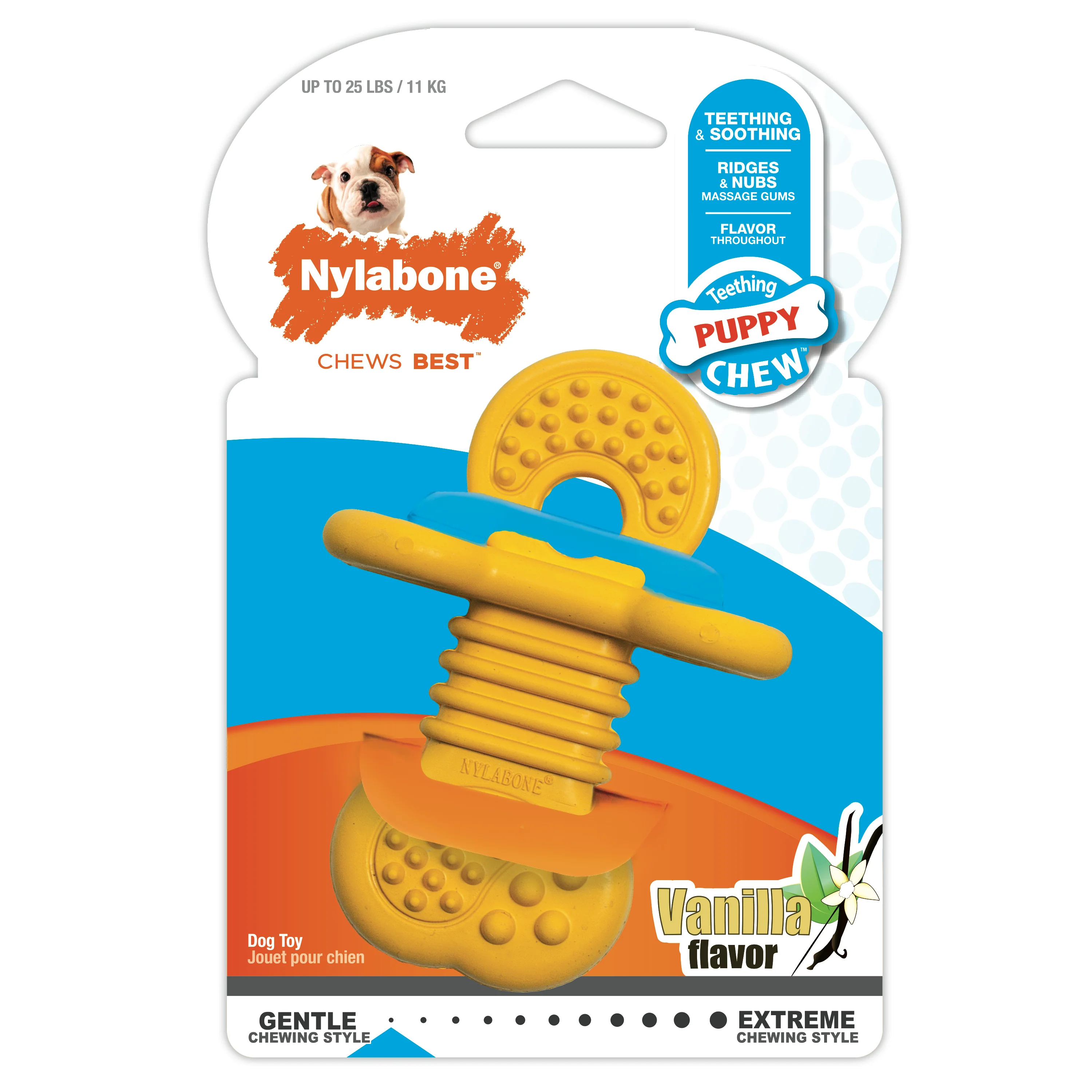 Nylabone Puppy Rubber Teethers Vanilla Rubber Teether Small/Regular - Image 1
