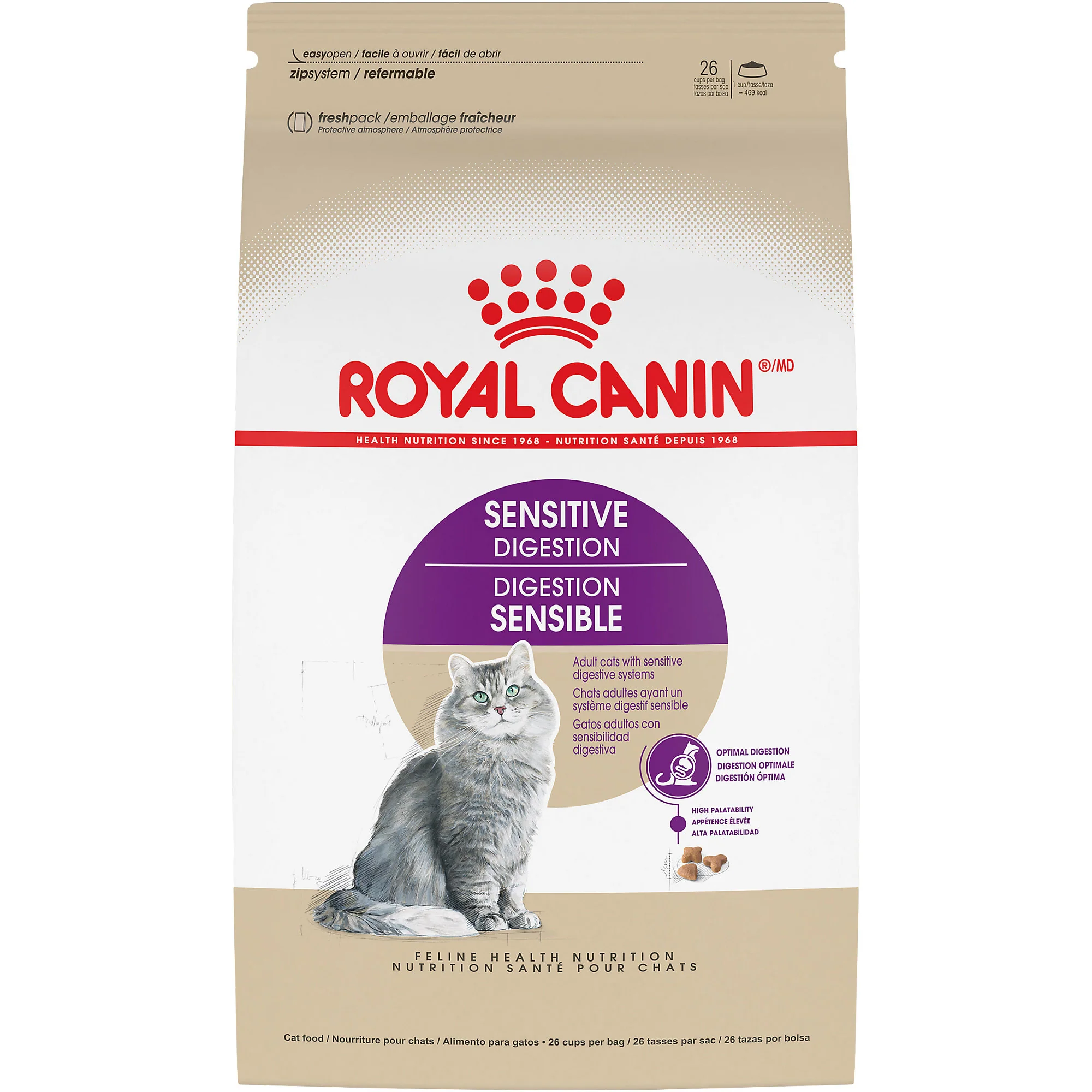 Royal Canin 7 lb Sensitive Digestion dry Cat Food - Image 1