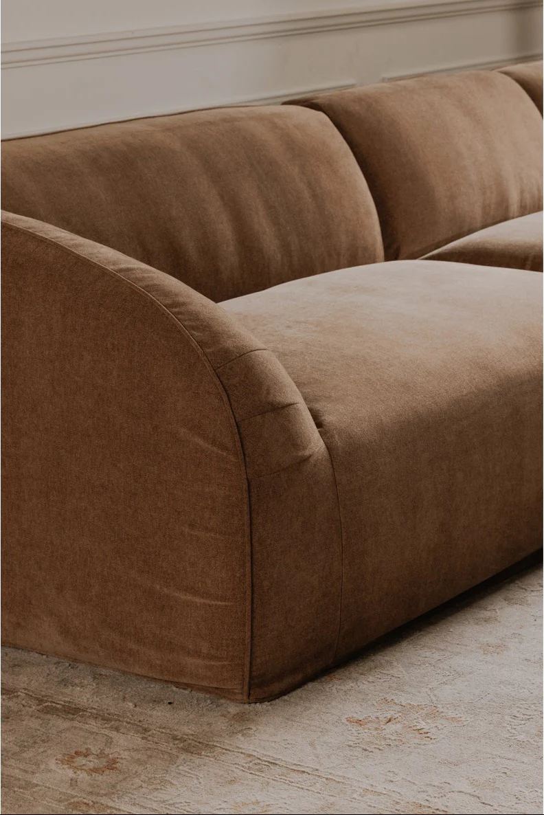 Isla Nook 2 Piece Modular Sectional Left Mocha - Image 2