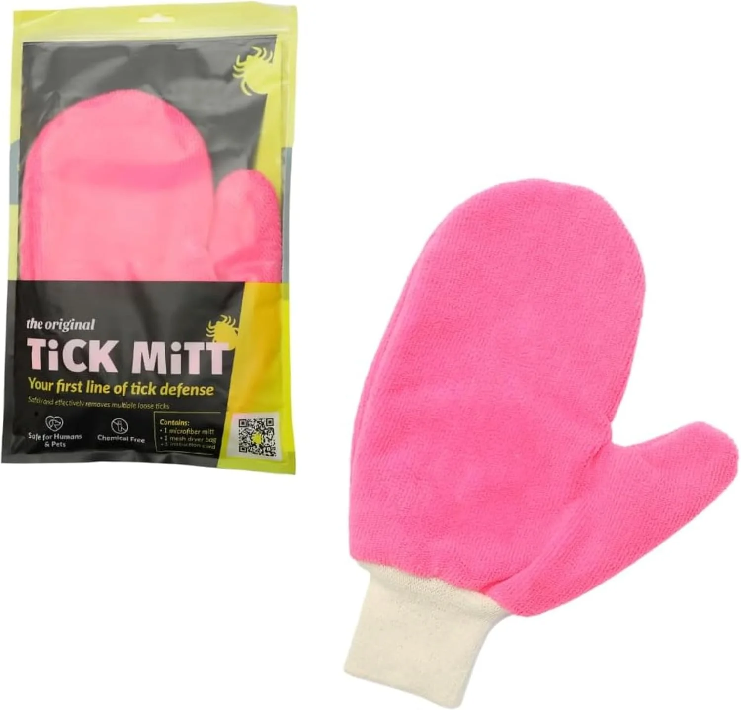 Tick Mitt Tick Removal Glove Pink - Image 1