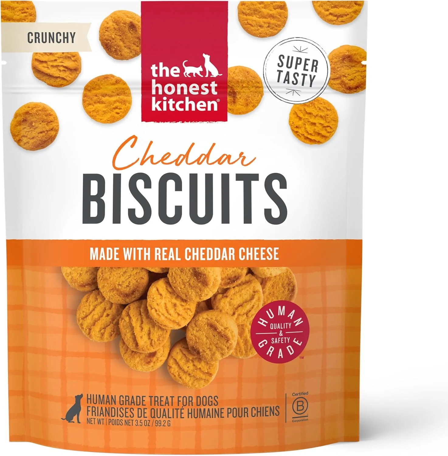 The Honest Kitchen Cheddar Biscuits Dog Treats, 3.5oz
