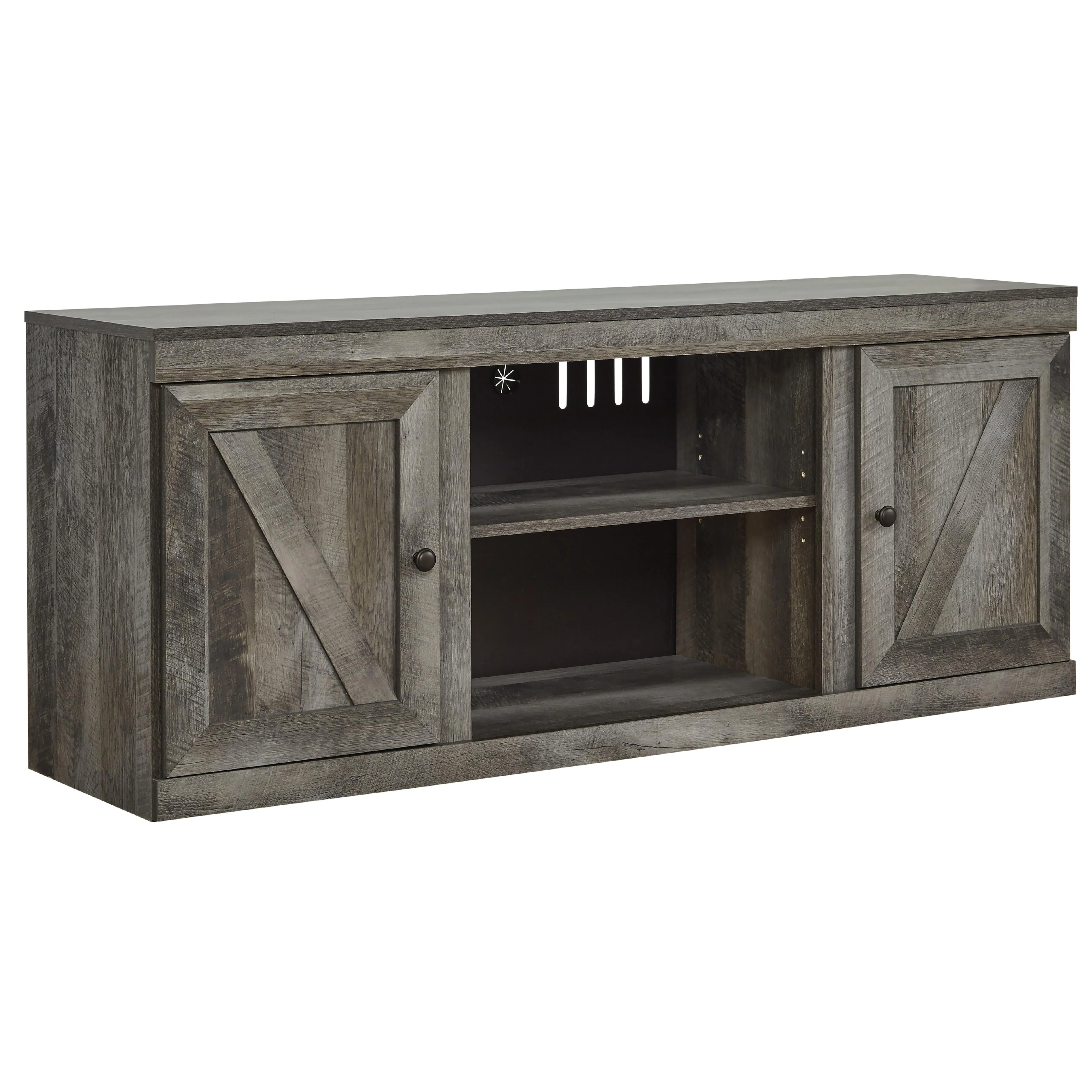 Signature Design by Ashley Wynnlow EW0440-268 Large TV Stand with Fireplace Option