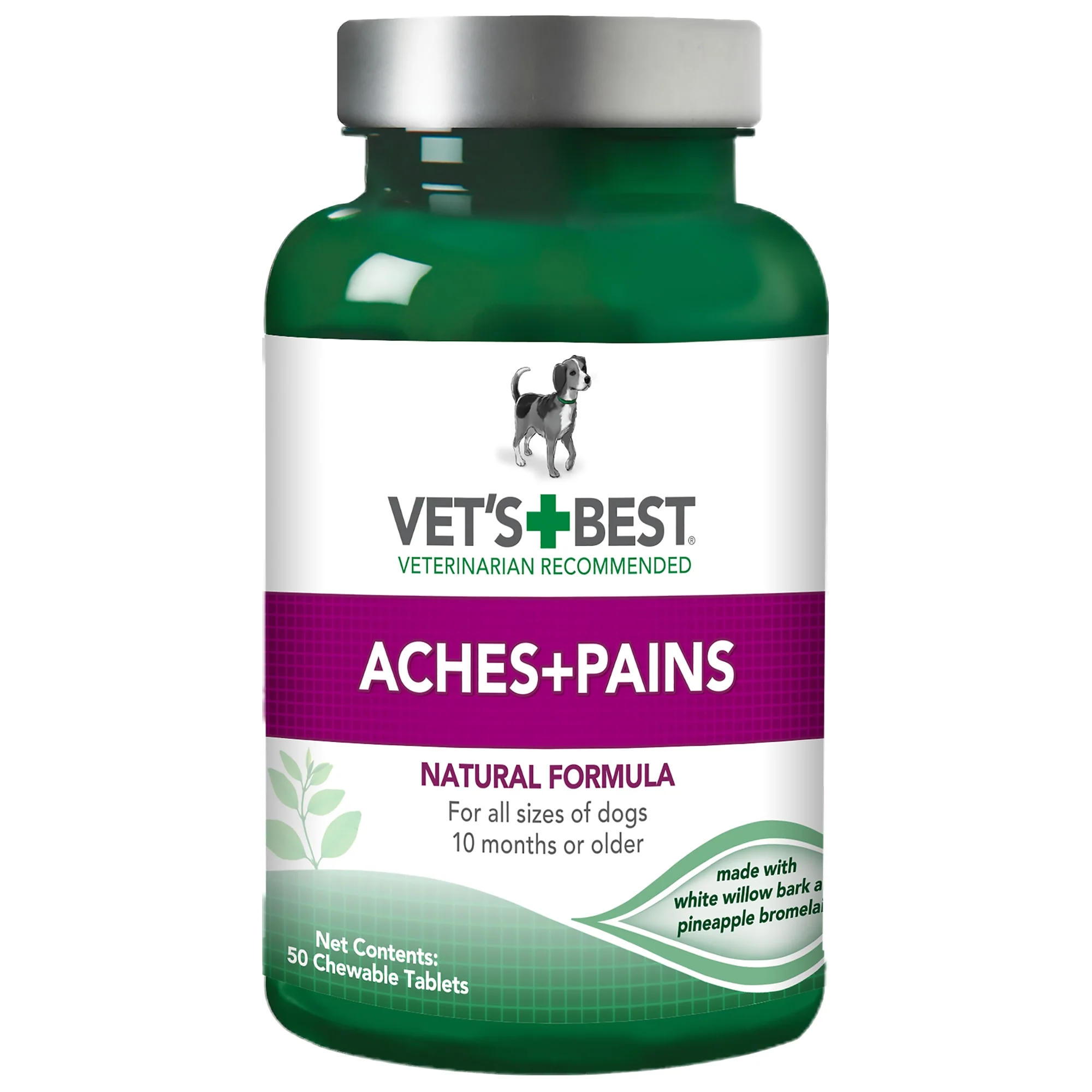 Vet’s Best Aspirin Free Aches + Pains Dog Supplements  50 Chewable Tablets - Image 1