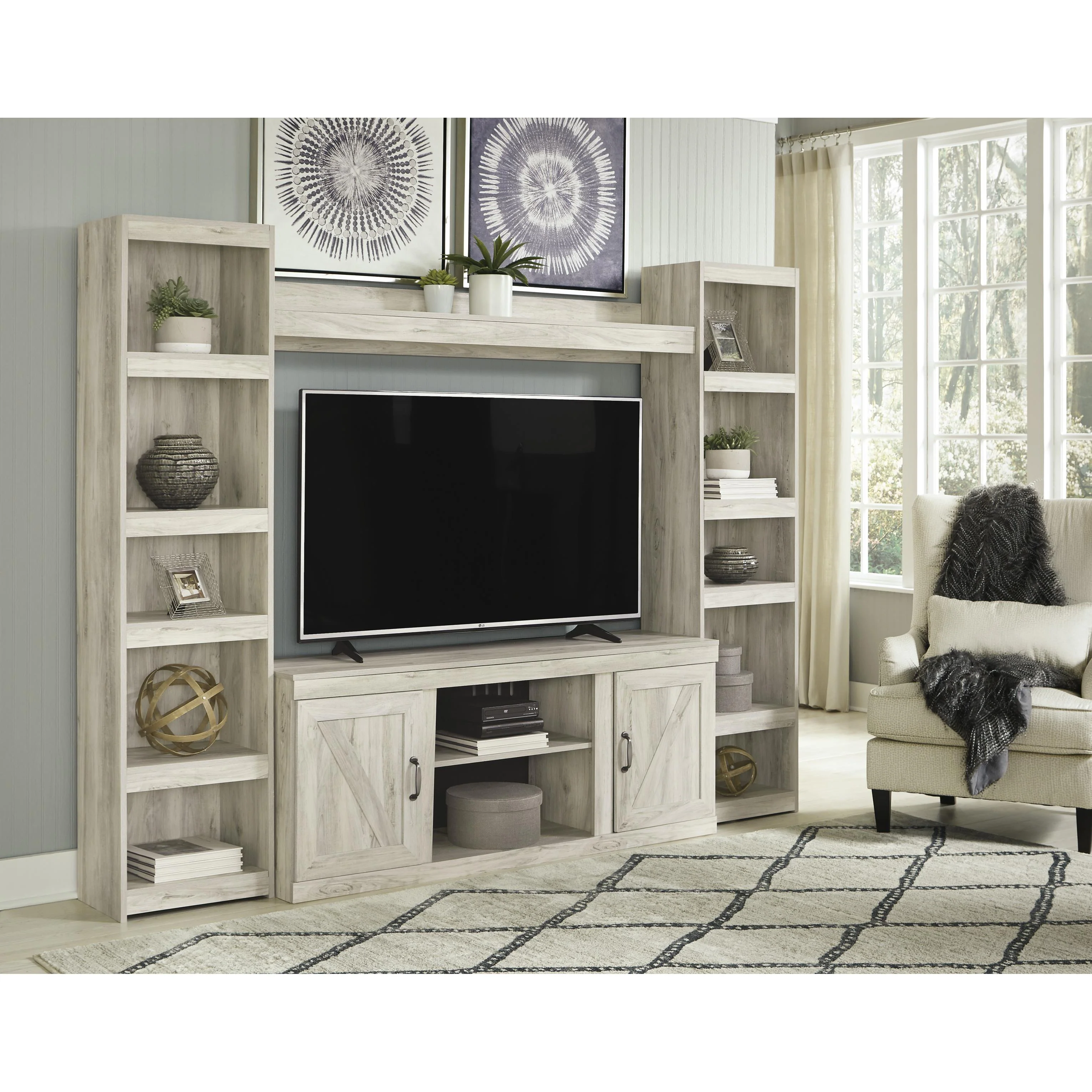 Signature Design by Ashley Bellaby EW0331W6 4 pc Entertainment Center - Image 2