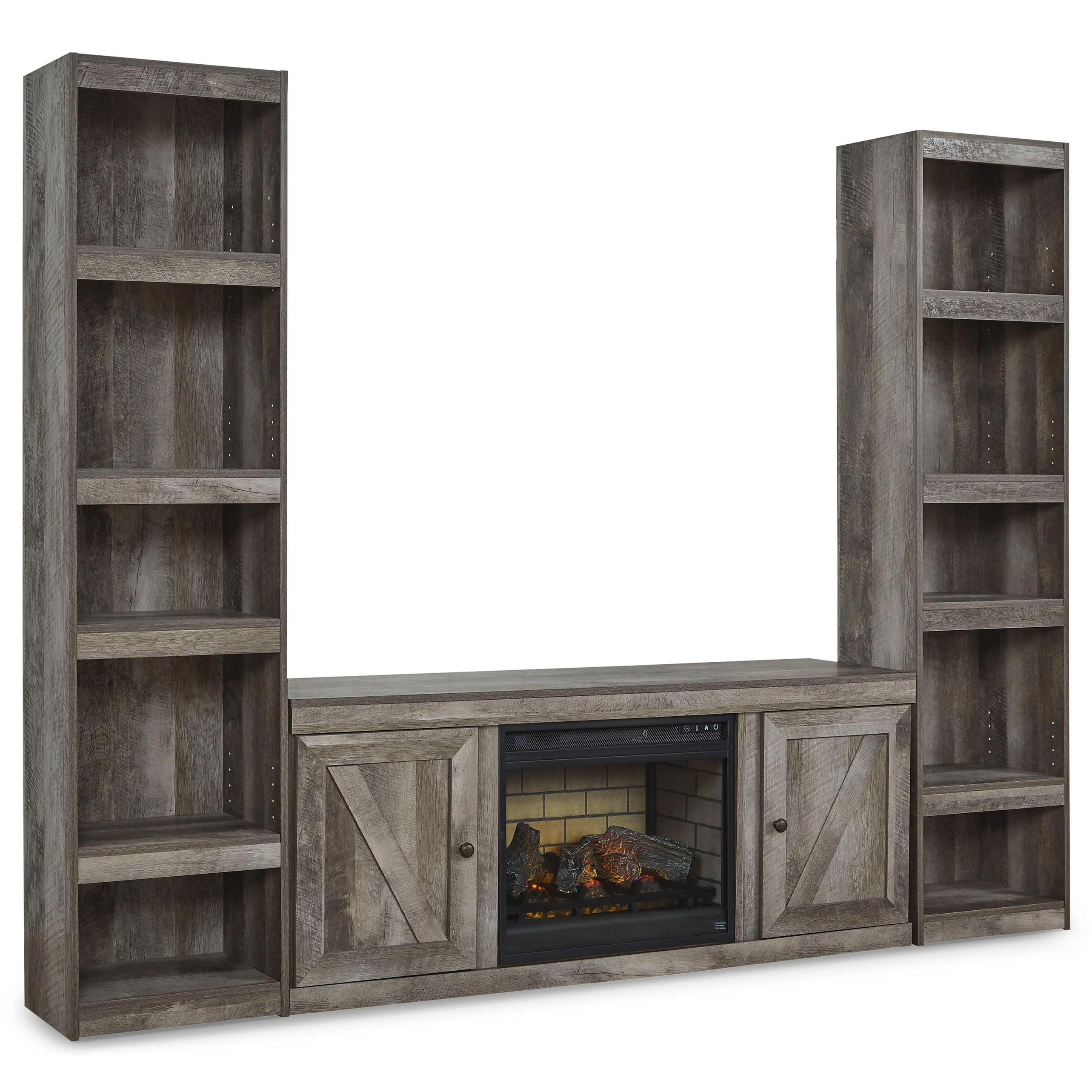 Signature Design by Ashley Wynnlow EW0440W10 3 pc Entertainment Center with Electric Fireplace - Image 1