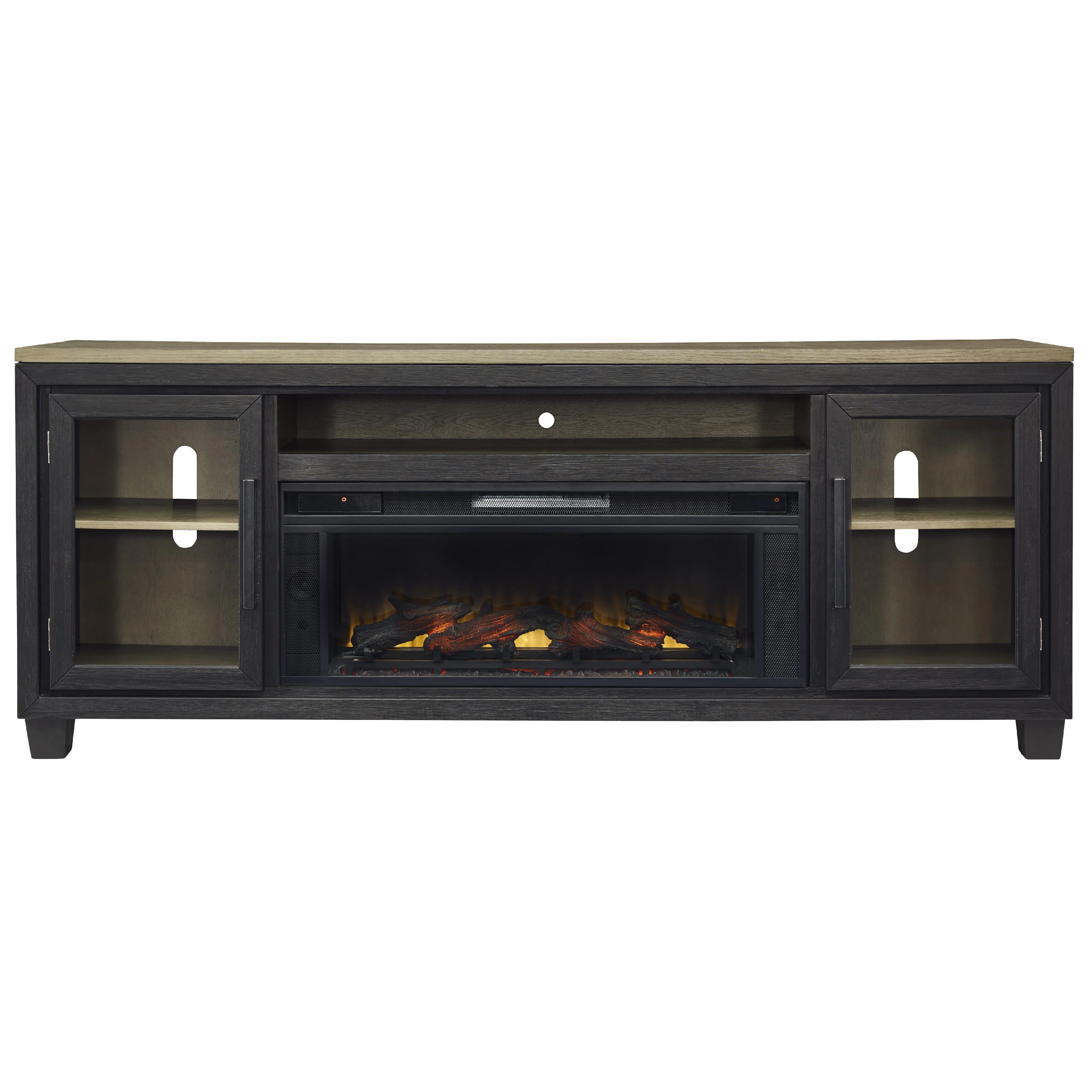 Signature Design by Ashley Foyland W989W1 83" TV Stand with Electric Fireplace - Image 3