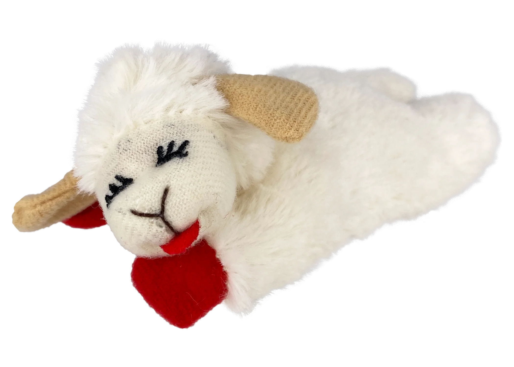 Multipet Cat Plush Toy Lamb Chop 4in - Image 1