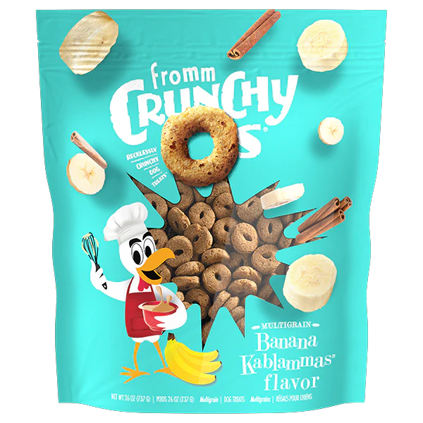 Fromm Dog Crunchy Os Banana Kablammas Treats 26 oz - Image 1
