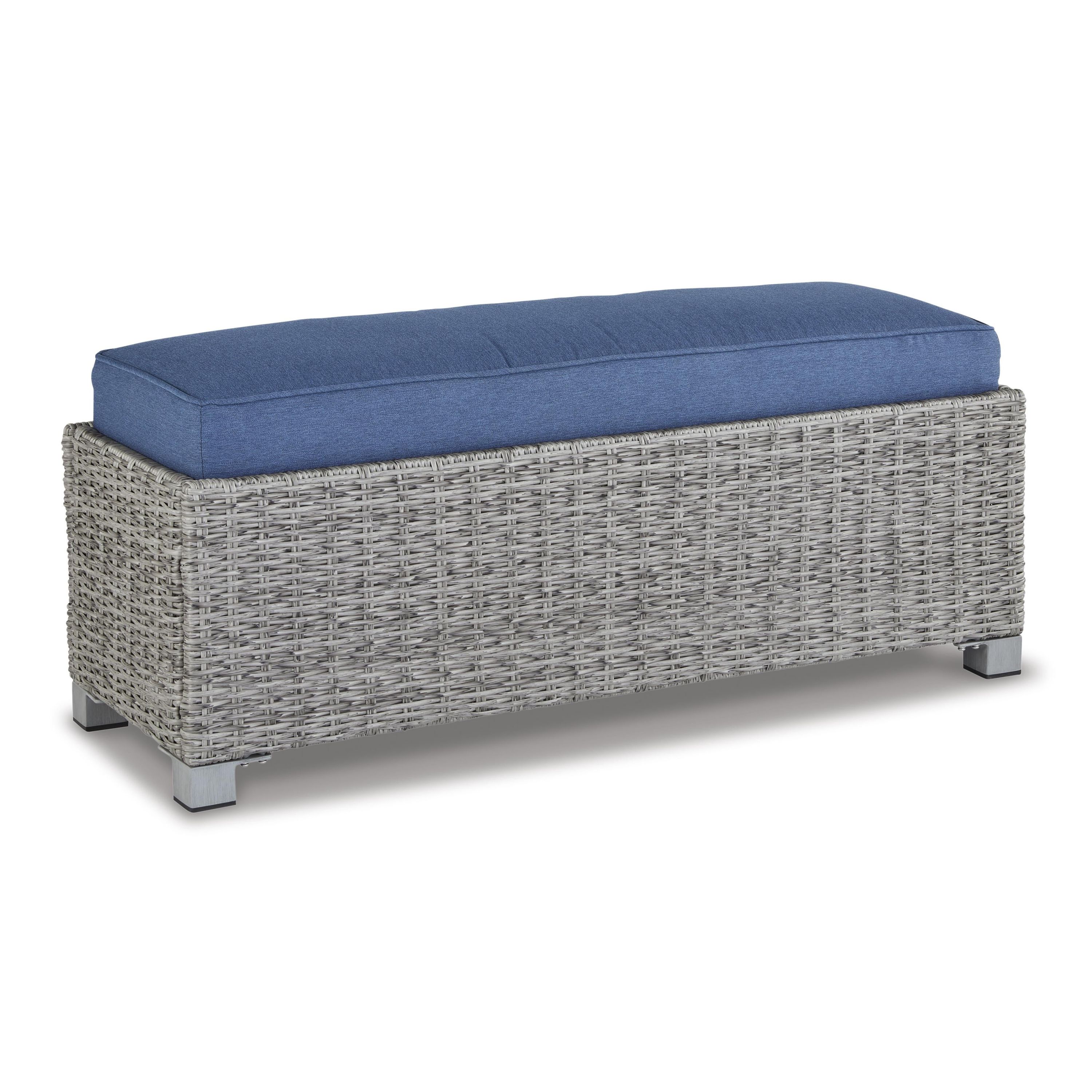 Signature Design by Ashley Naples Beach P439-600 Bench with Cushion - Image 1