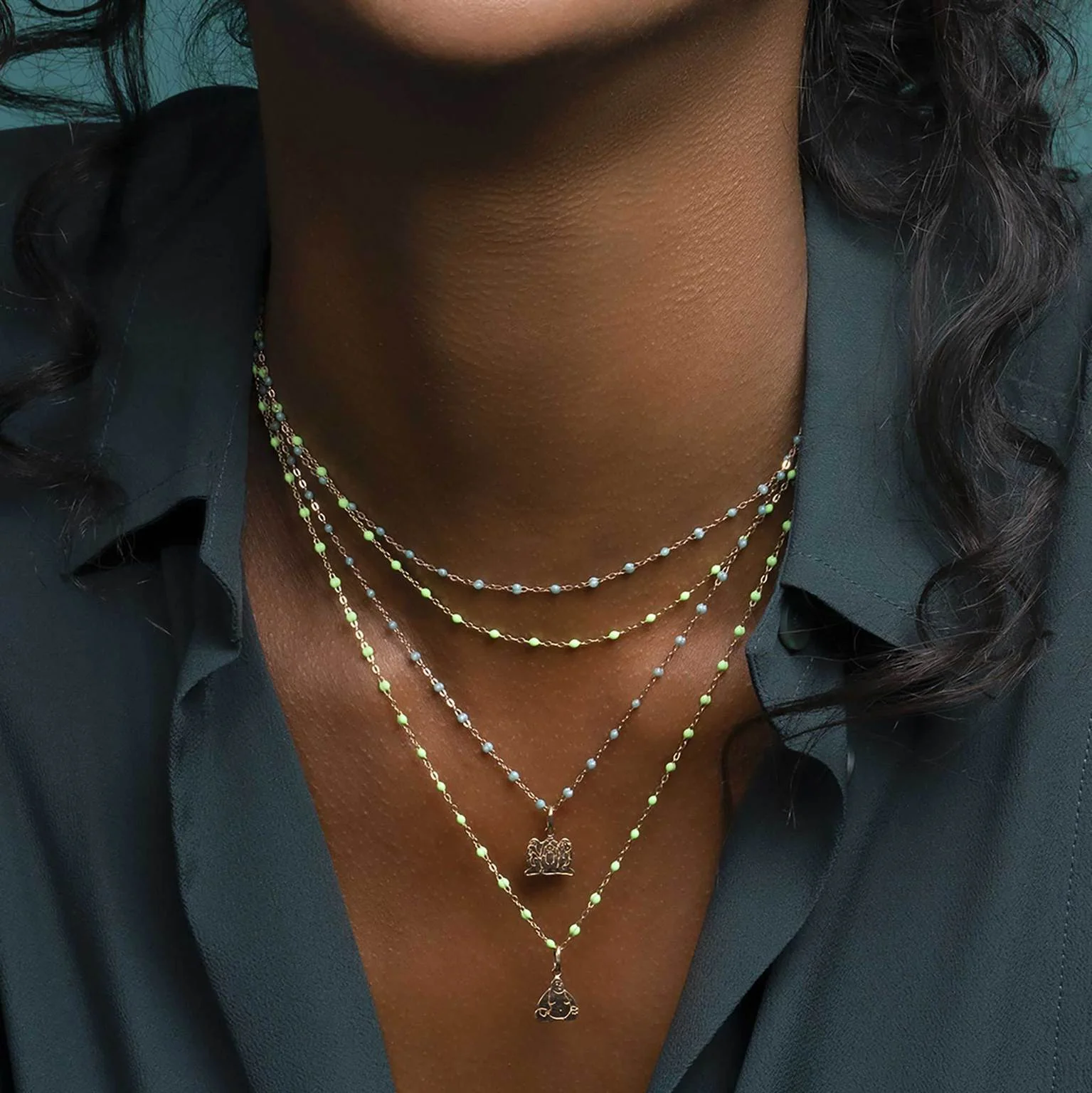 gigiCLOZEAU Classic Necklace - Bordeaux - Image 3