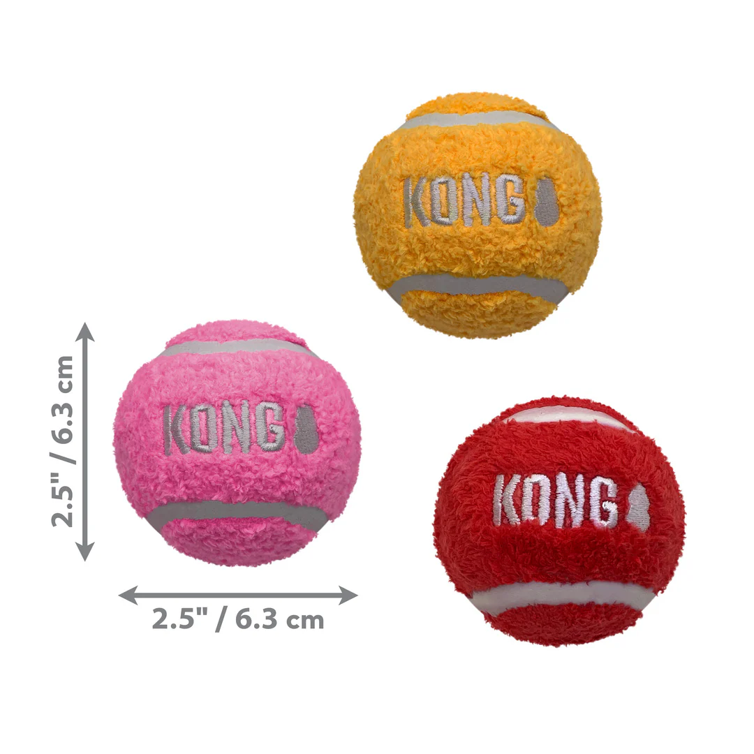 Kong Dog Toy Sport Softies Ball 1pk Assorted Medium - Image 1