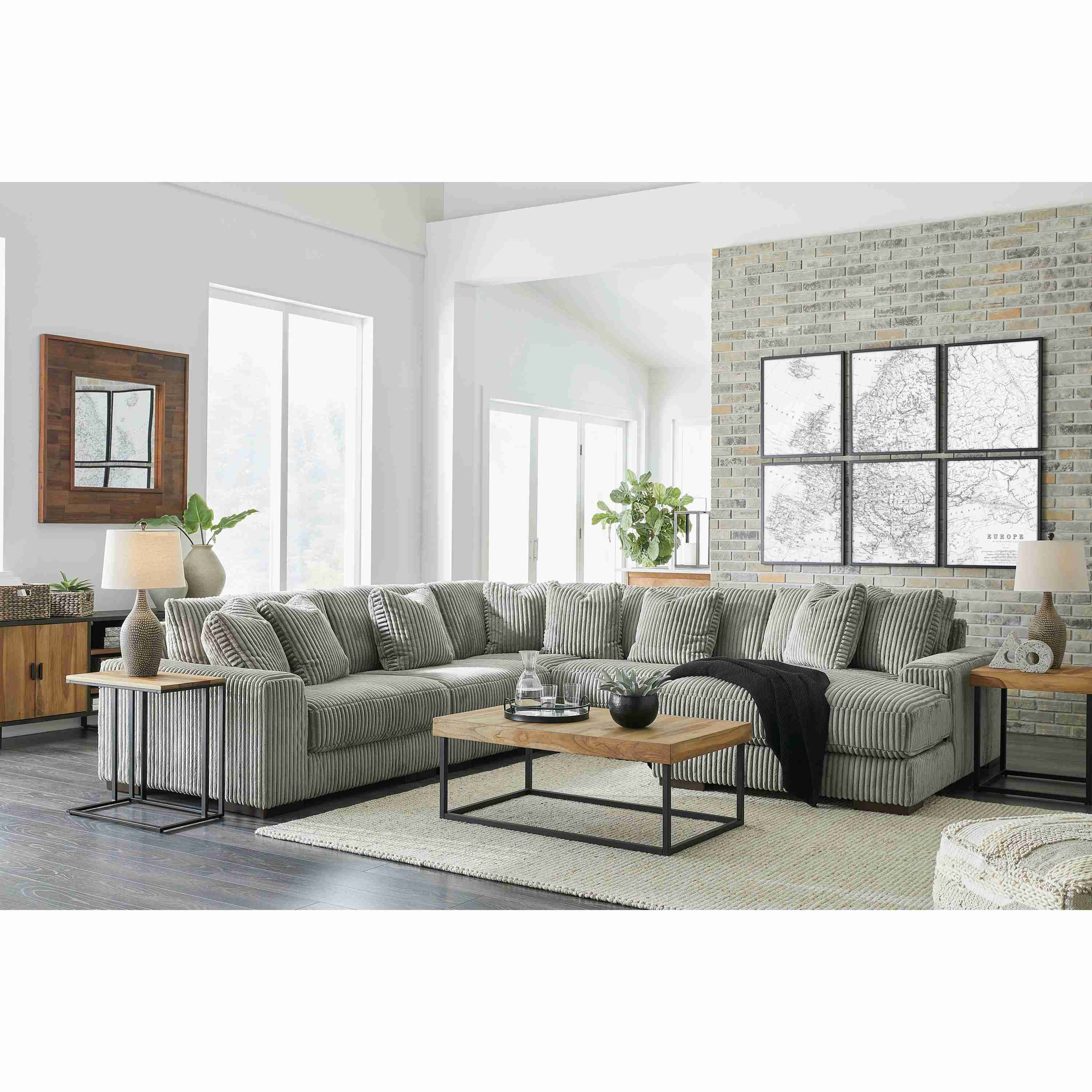 Signature Design by Ashley Lindyn 21105S7 5 pc Sectional with Chaise - Image 3