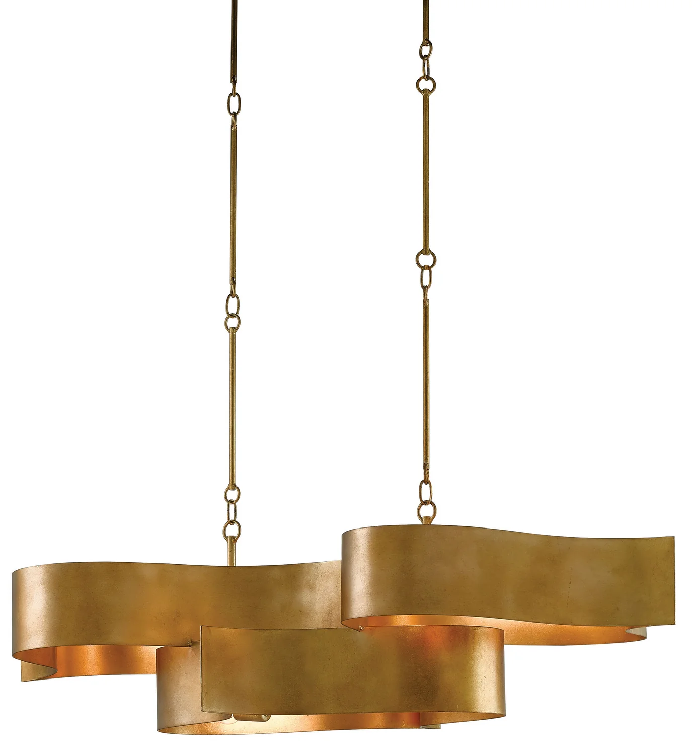 Athena Gold Oval Chandelier - Image 1