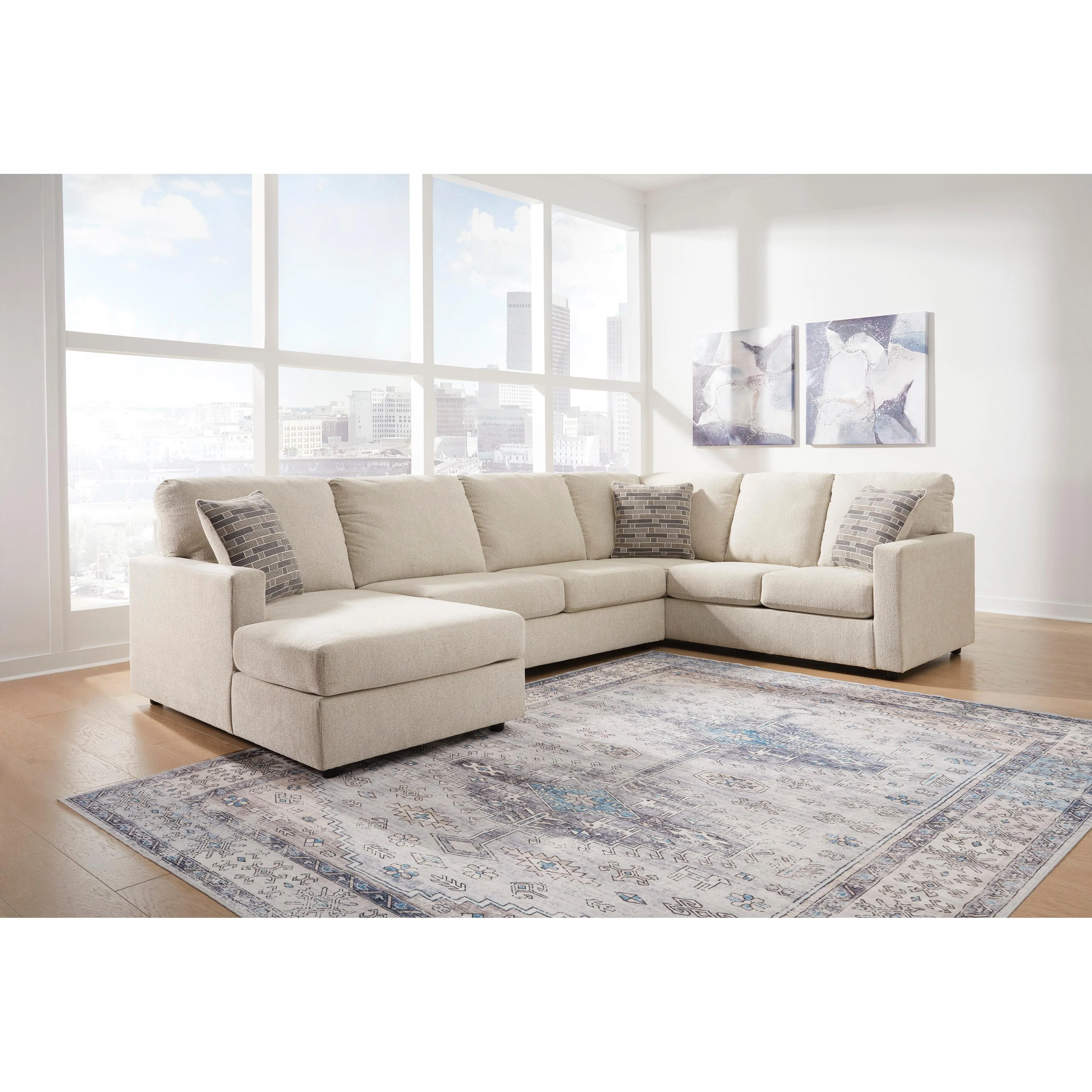Signature Design by Ashley Edenfield 29004S1 3 pc Sectional with Chaise - Image 3