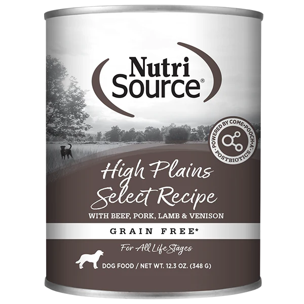 NutriSource Dog Grain Free High Plains Select 12.3oz - Image 1