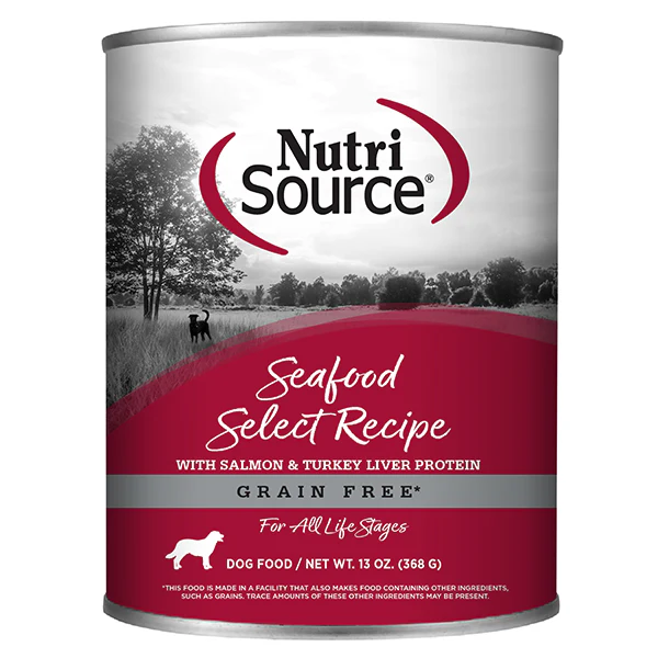 NutriSource Dog Grain Free Seafood Select 12.3oz - Image 1