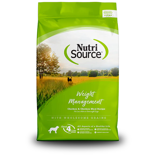 NutriSource Dog Weight Management 26lb - Image 1