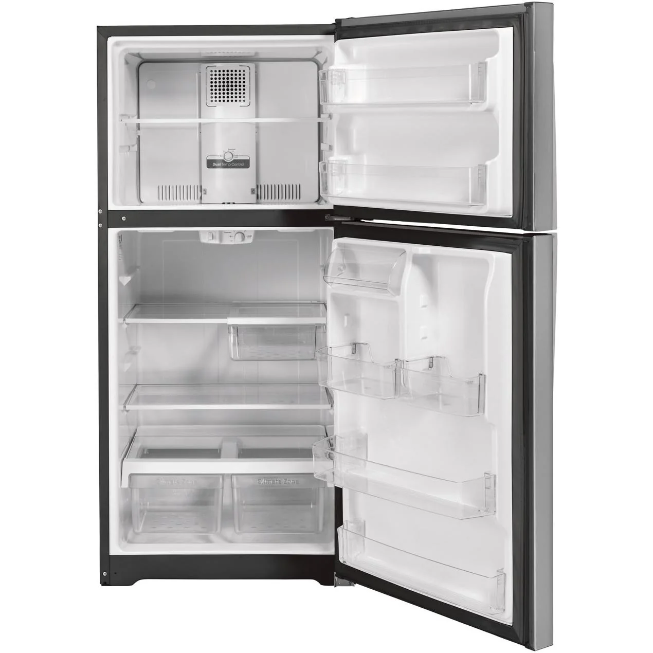 GE 30-inch, 19.2 cu. ft. Top Freezer Refrigerator GTS19KYNRFS - Image 2