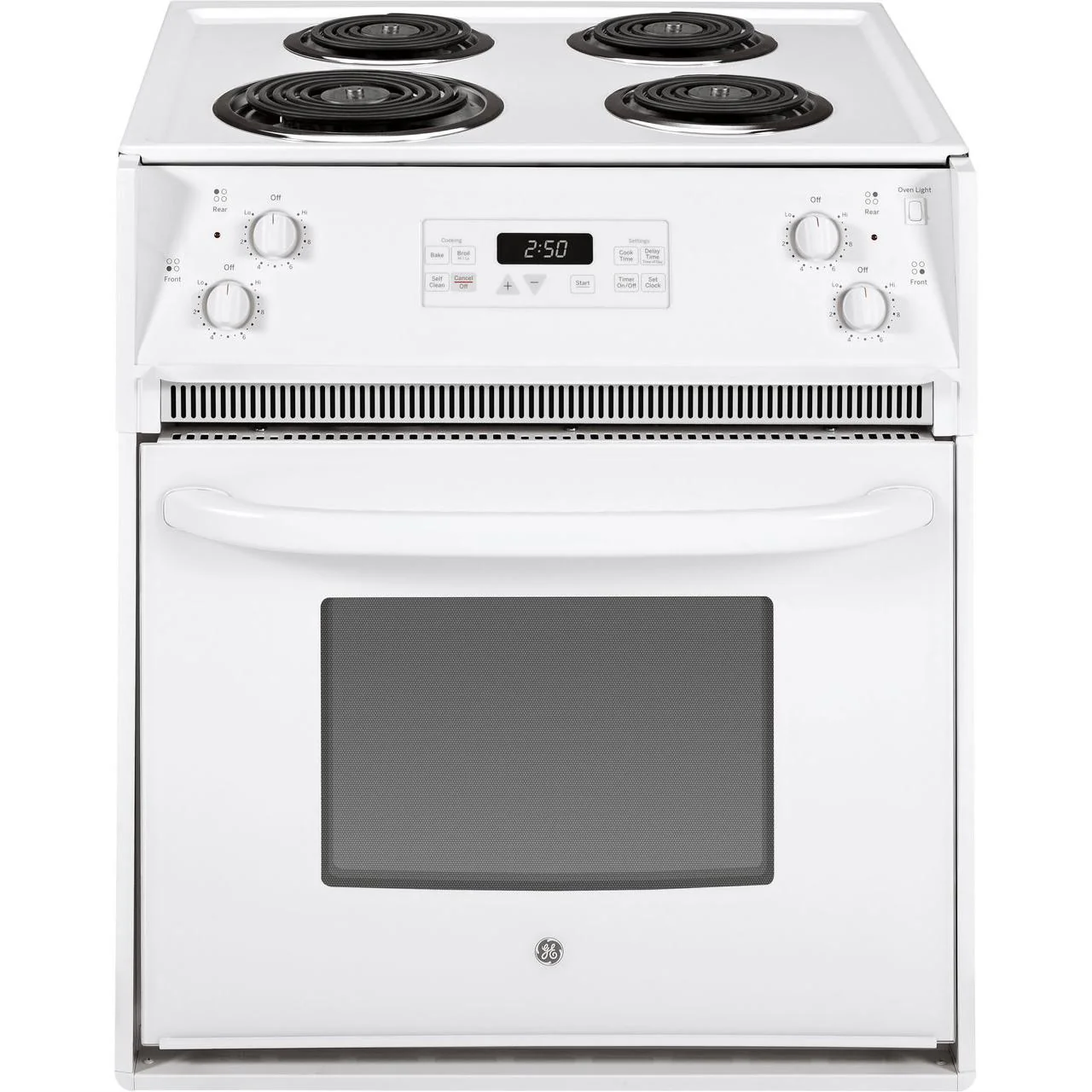 GE 27-Inch Drop-In Electric Range with Sensi-temp JM250DTWW