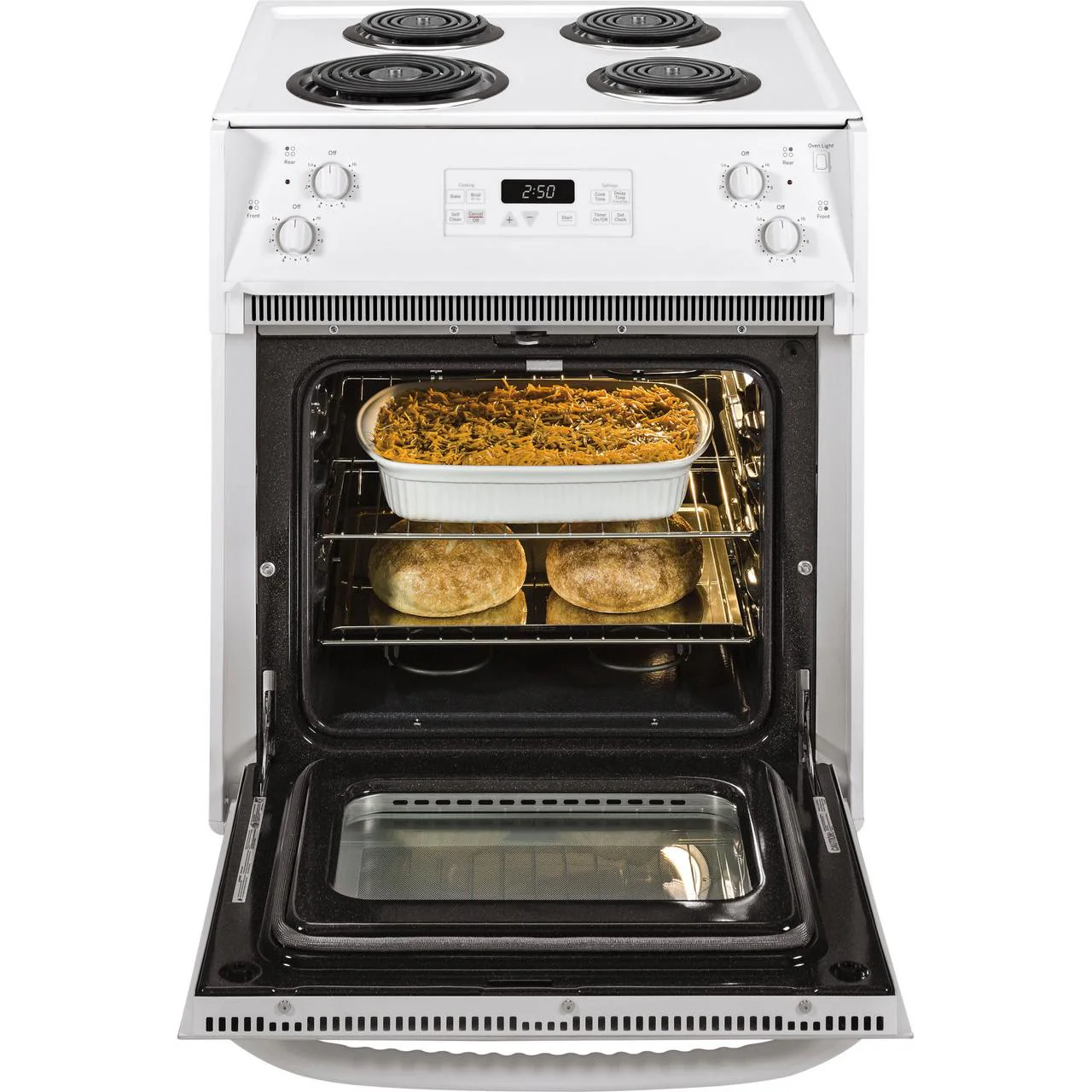 GE 27-Inch Drop-In Electric Range with Sensi-temp JM250DTWW - Image 3