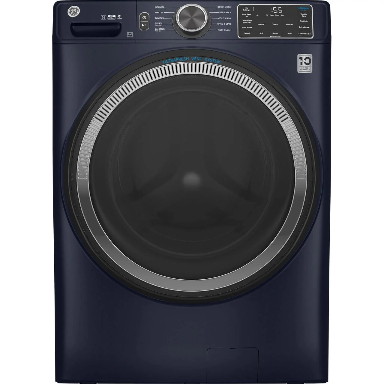 GE 4.8 cu. ft. Front Loading Washer with OdorBlock™ GFW550SPRRS - Image 1