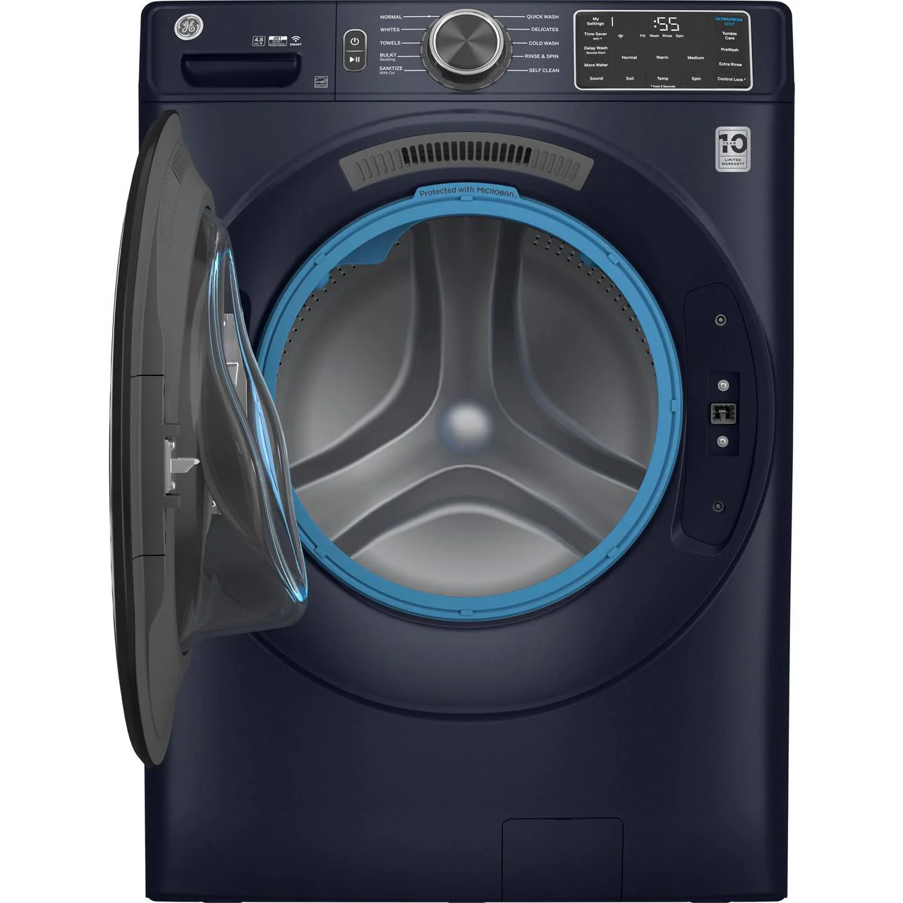 GE 4.8 cu. ft. Front Loading Washer with OdorBlock™ GFW550SPRRS - Image 2